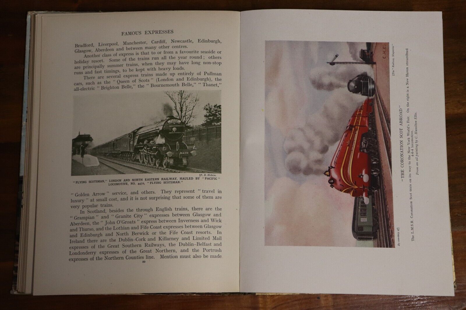 The Wonder Book Of Railways - c1940 - Antique Childrens Book