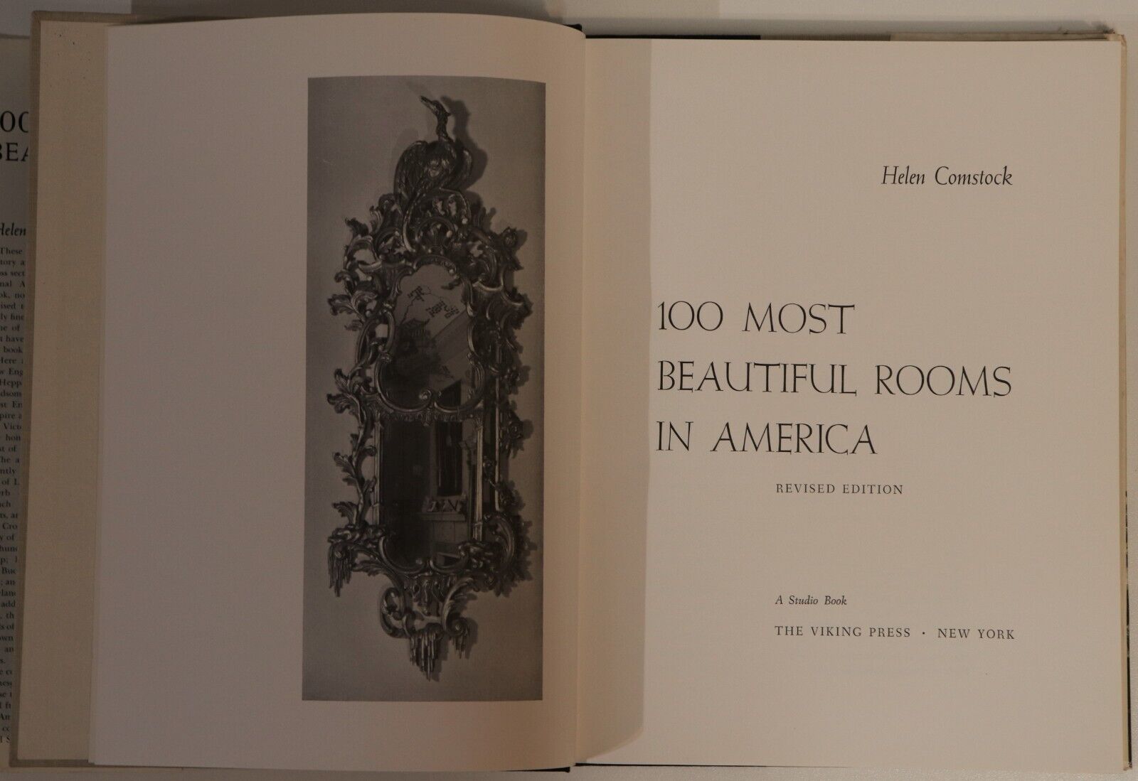 100 Most Beautiful Rooms In America - 1965 - Vintage Architecture Book