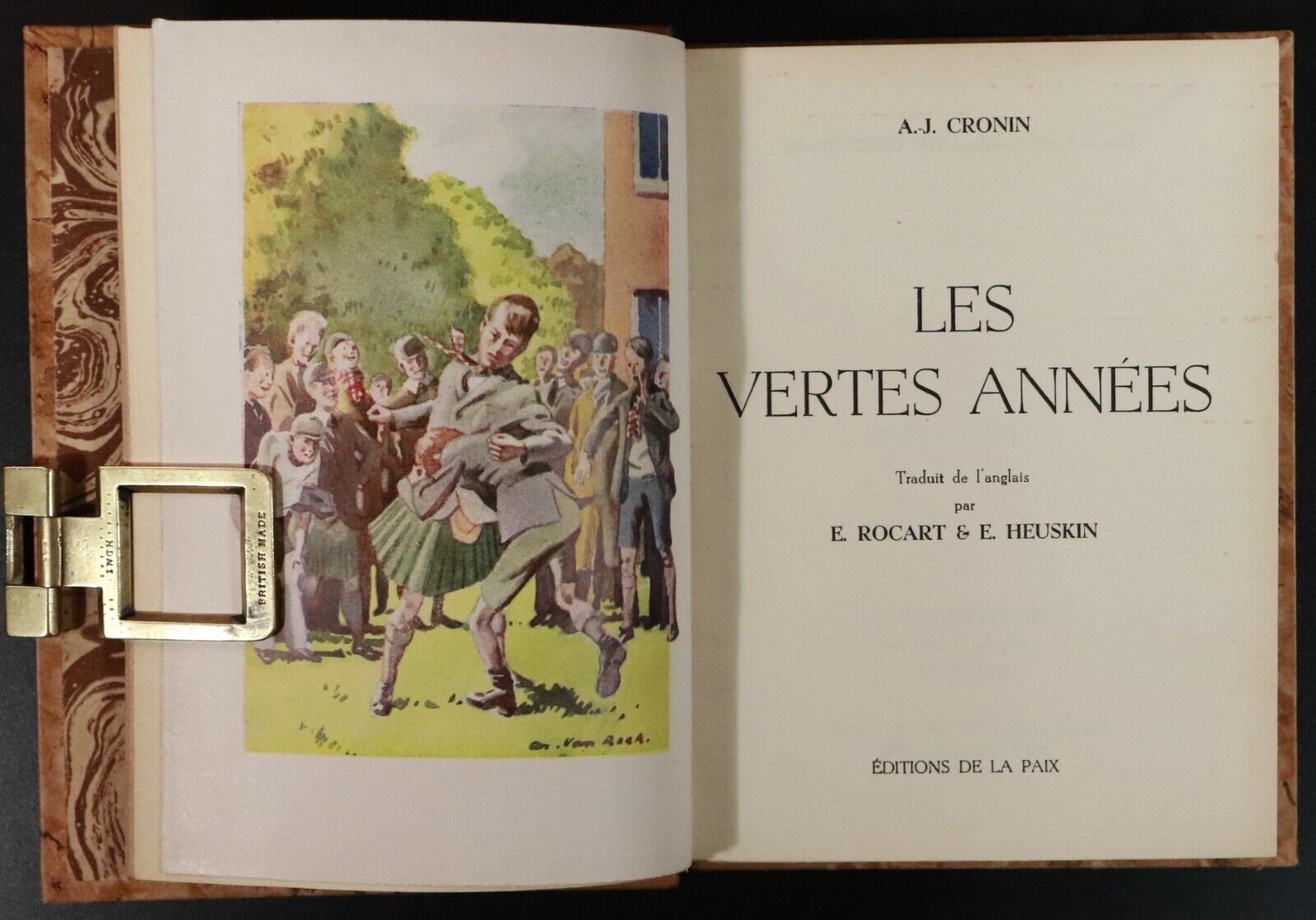 1945 Les Vertes Annees by AJ Cronin Ltd Edition French Fiction Book Fine Binding - 0