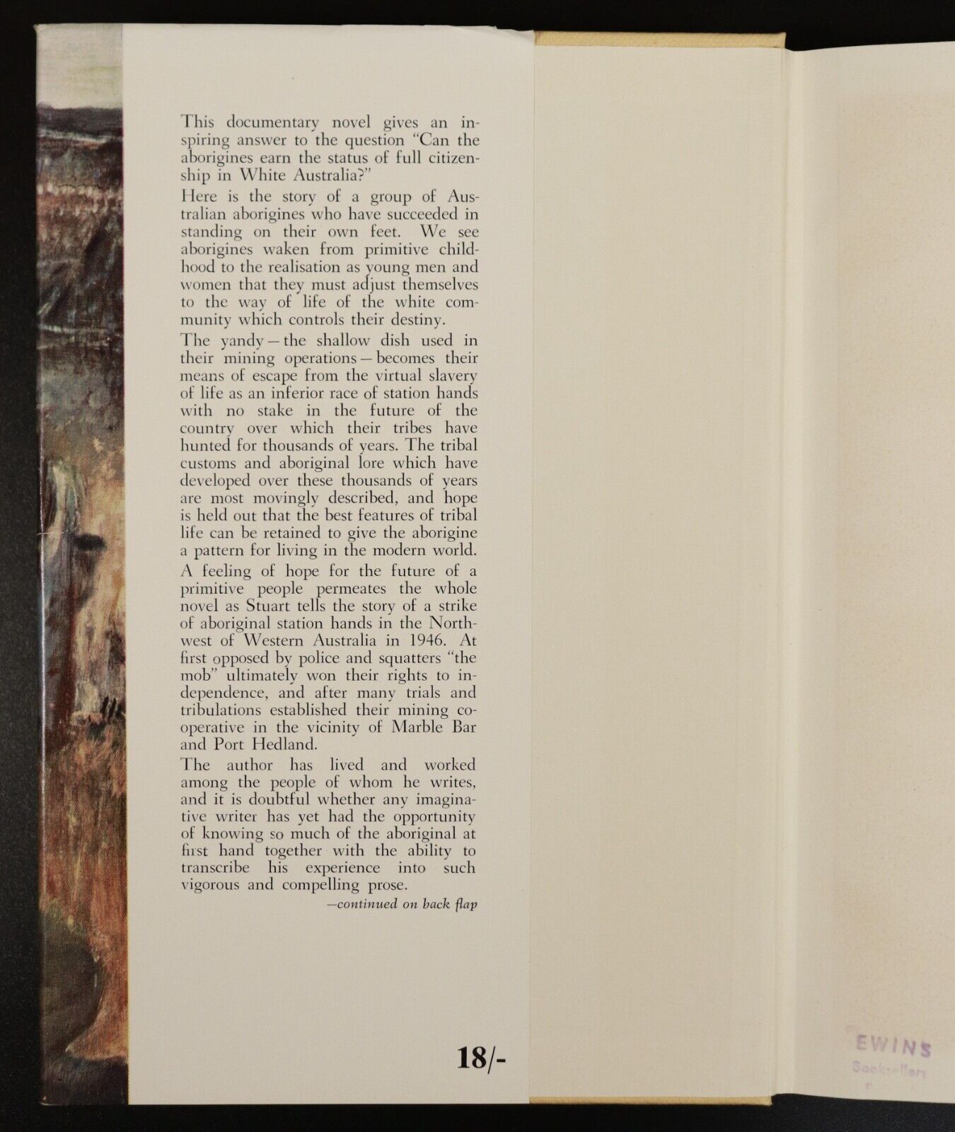 1959 Yandy by Donald Stuart Australian Aboriginal Documentary Novel Book 1st Ed. - 0