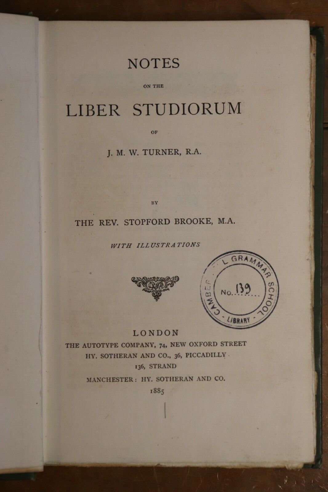 The Liber Studiorum of JMW Turner - 1885  - 1st Edition - Artist Book