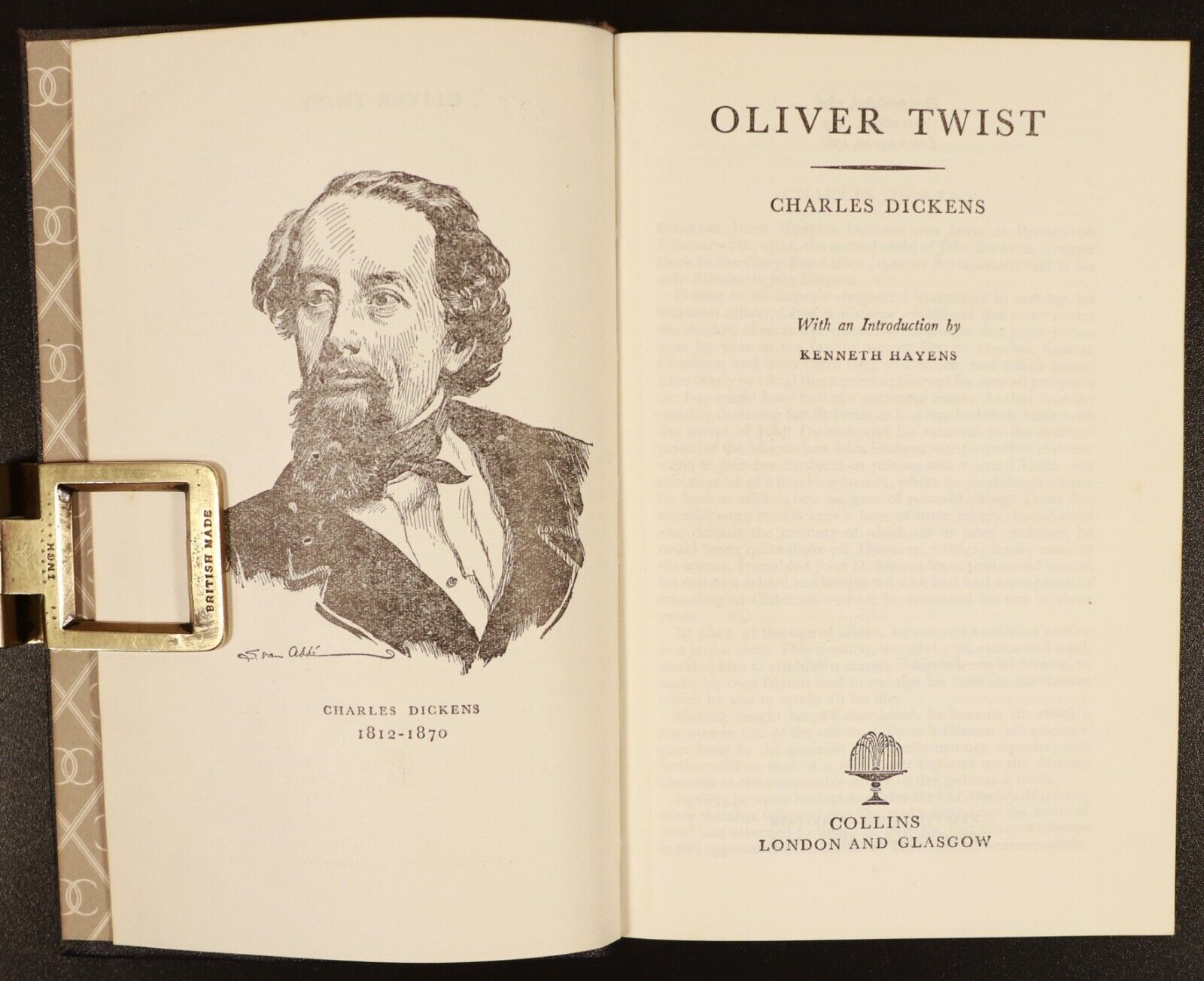 c1965 4vol Charles Dickens Collection Oliver Twist Vintage Classic Fiction Books