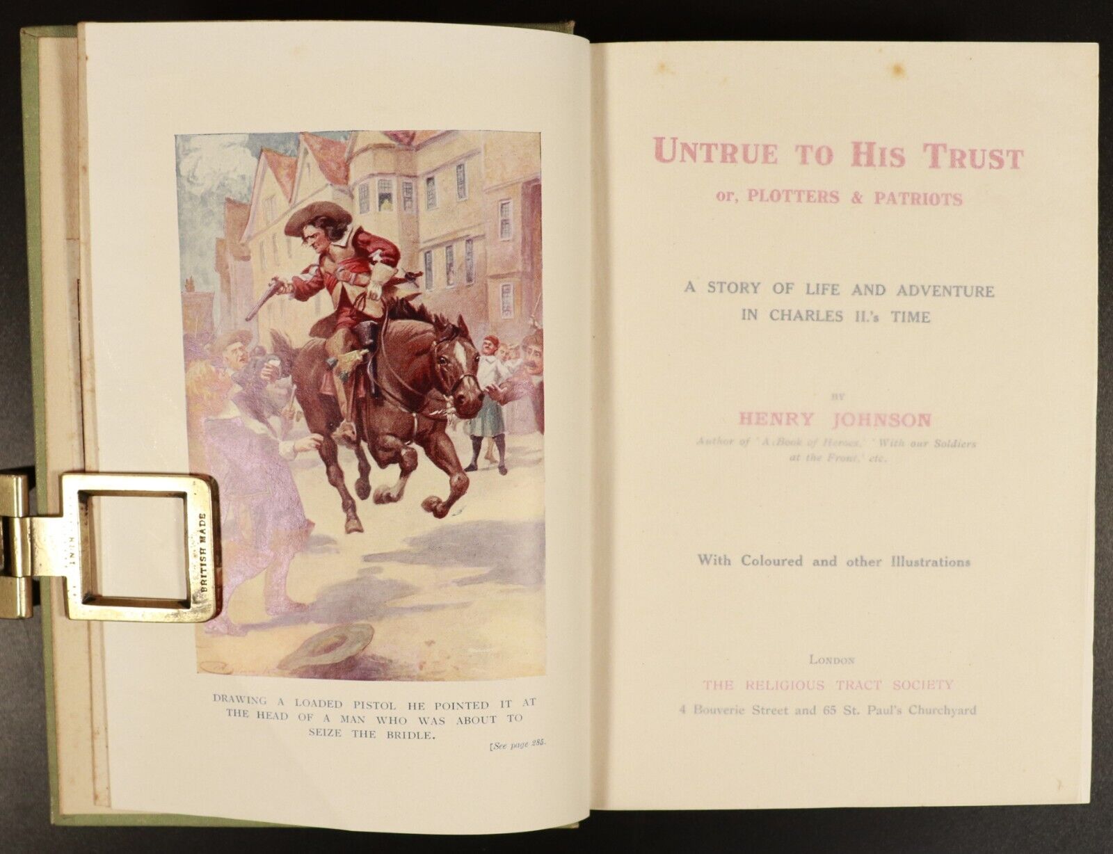 c1915 Untrue To His Trust by Henry Johnson Antique British Fiction Book - 0