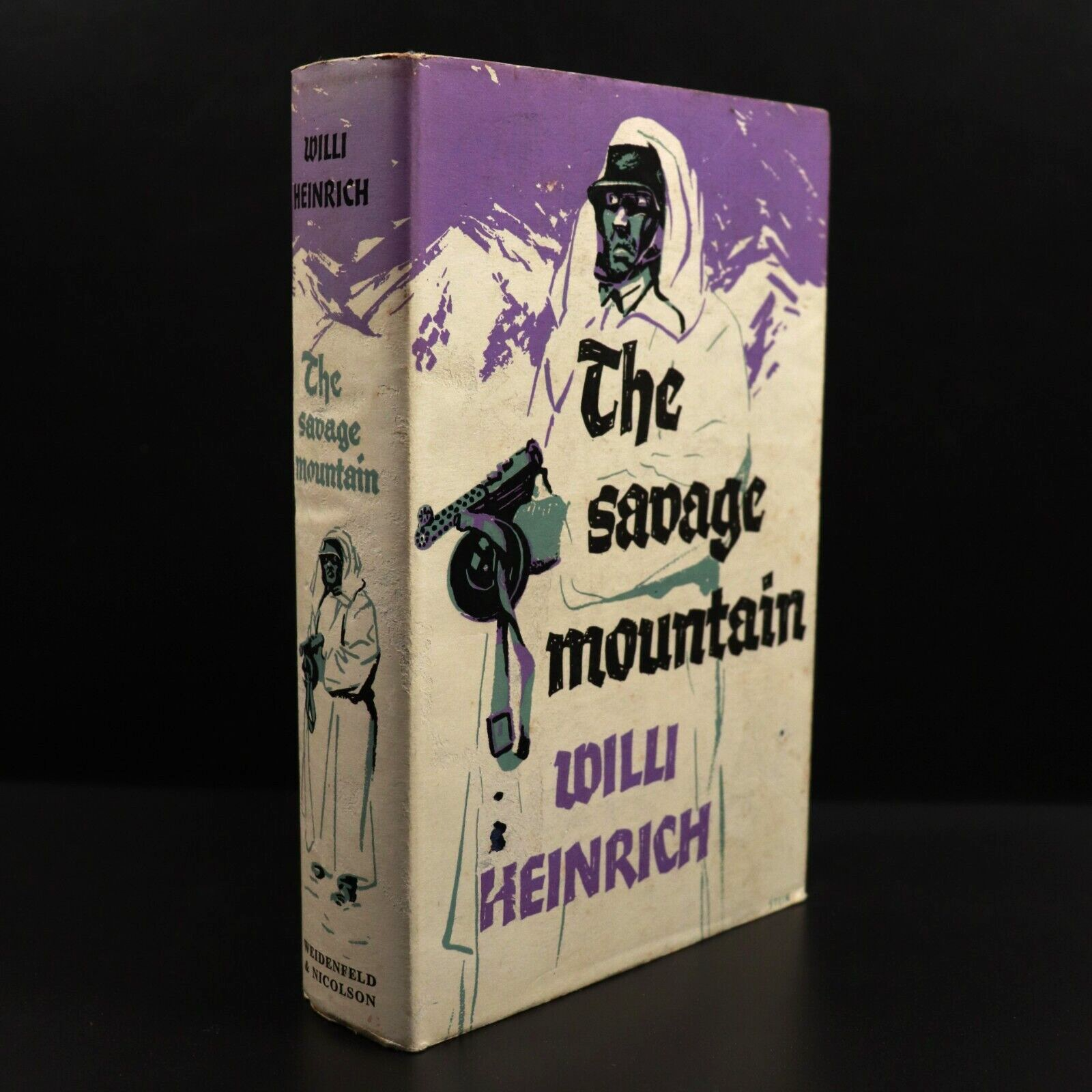 1958 The Savage Mountain by Willi Heinrich Vintage Military Fiction Book