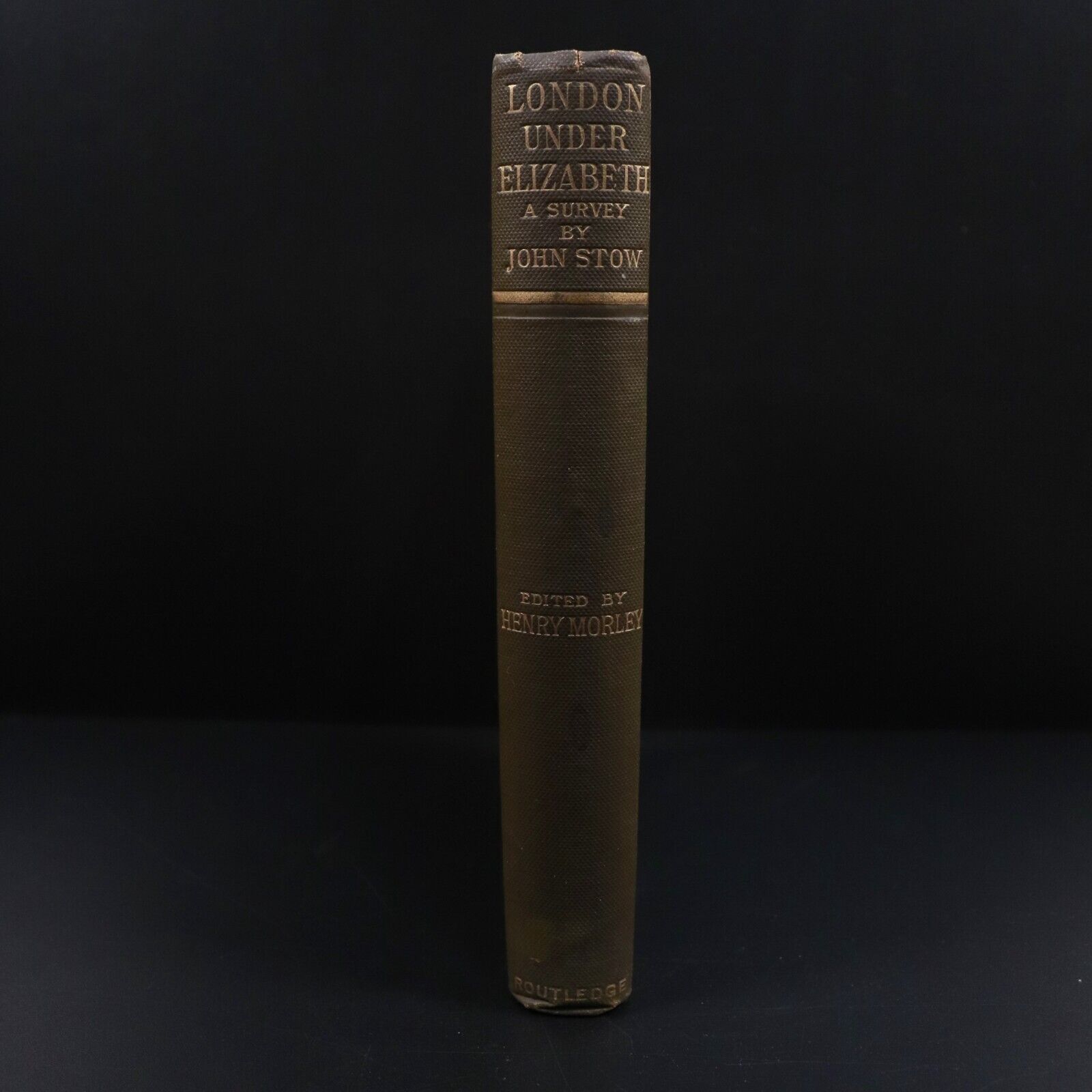 1890 A Svrvay Of London by Iohn Stow Antique British History 1598 Antiquity Book