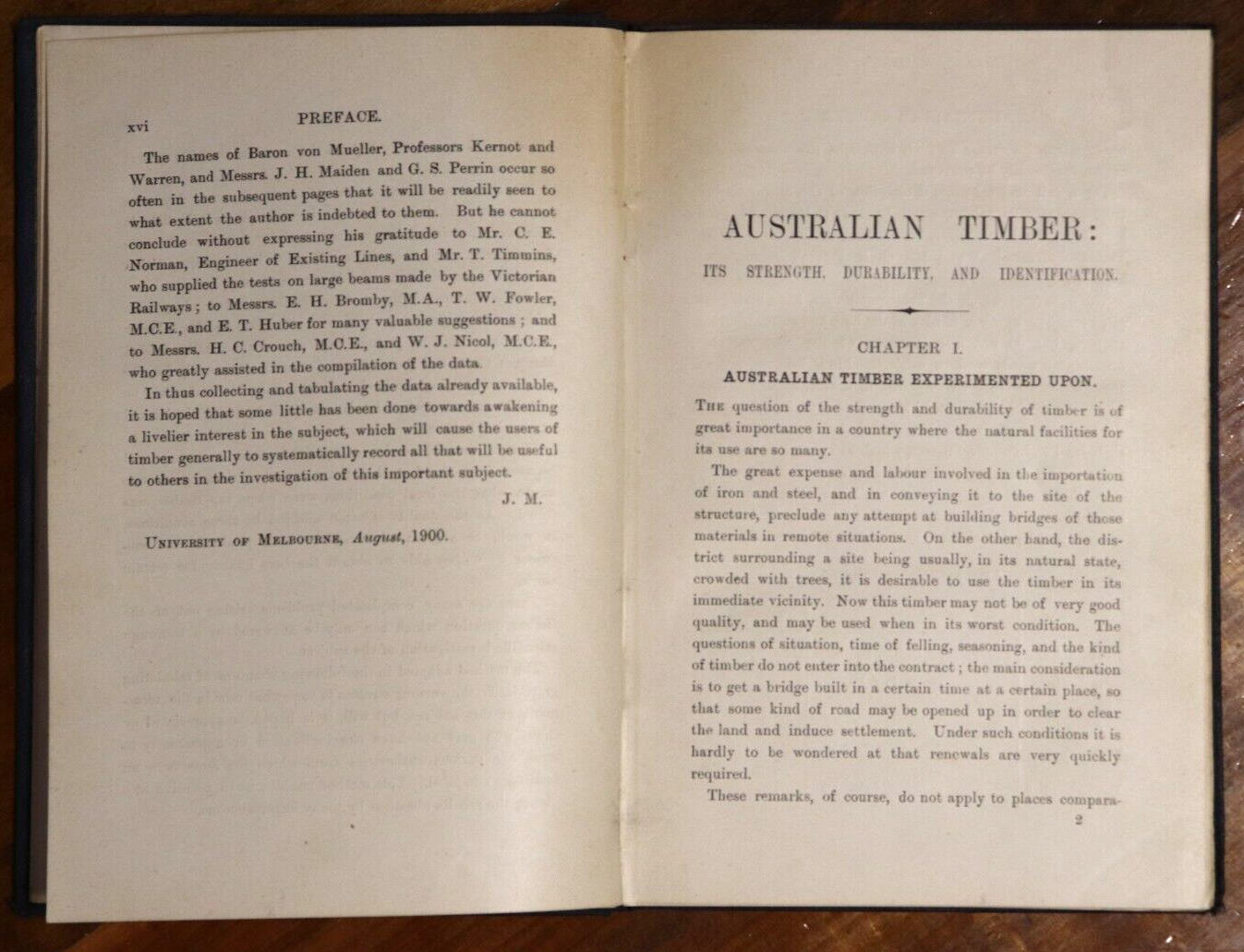 1900 Australian Timber by James Mann 1st Edition Australian History Book