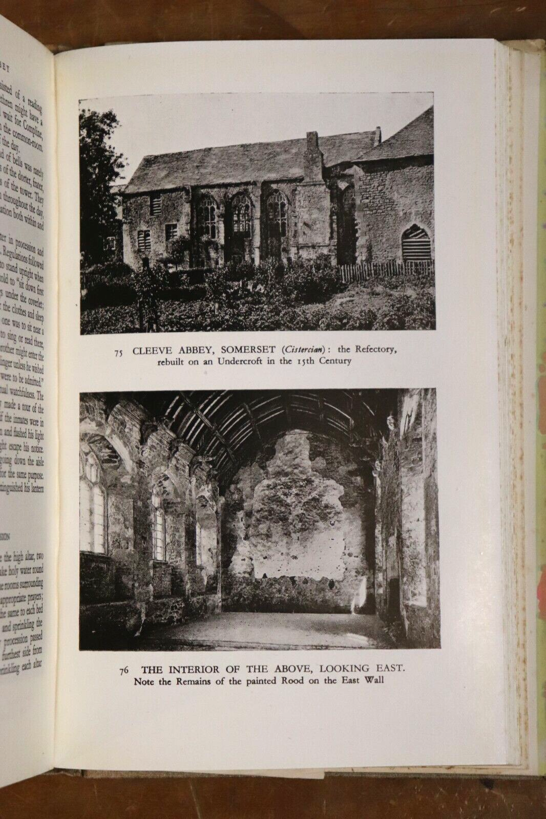 1949 The English Abbey In The Middle Ages F. Crossley British Architecture Book