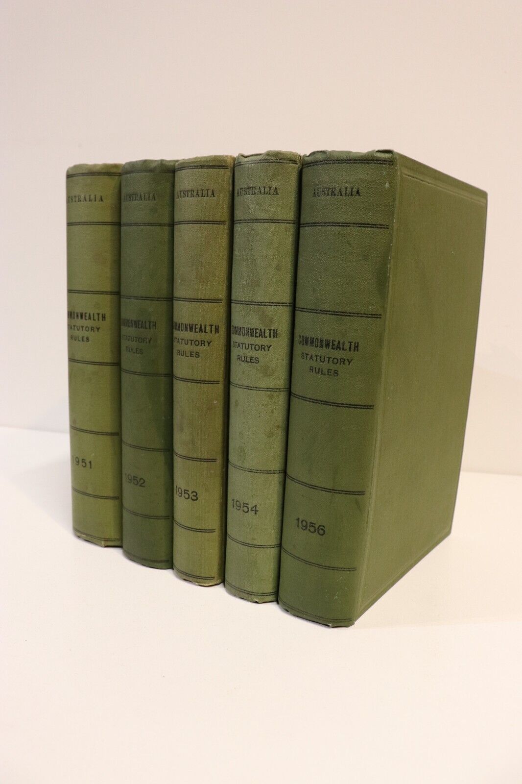 Australian Commonwealth Statutory Rules - 1951+ - 5 Volumes History Books