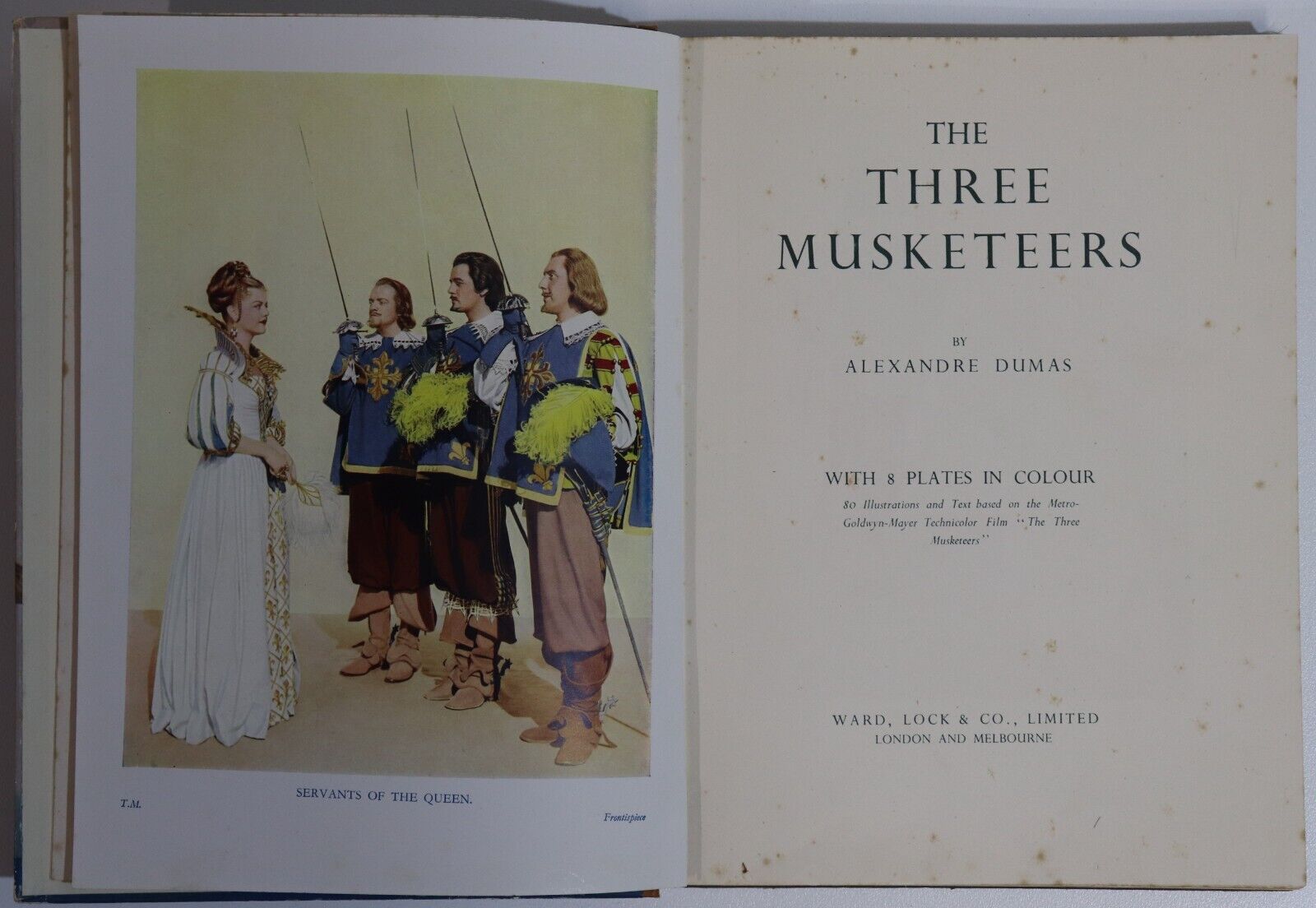 The Three Musketeers by Alexandre Dumas - c1955 - Vintage Children's Book - 0