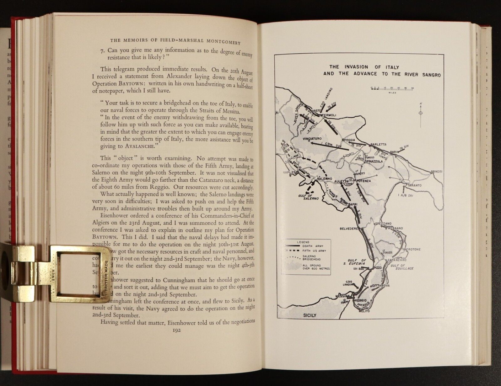 1958 Memoirs Of Field Marshal Montgomery Of Alamein WW2 Military History Book