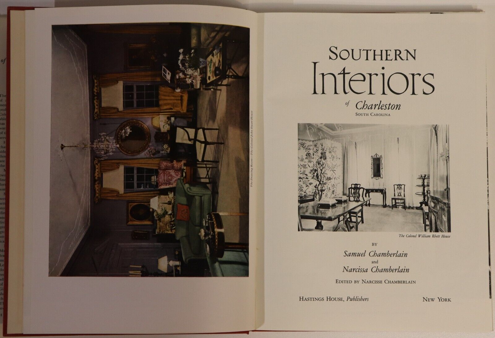 Southern Interiors Of Charleston - 1956 - Vintage American Architecture Book - 0