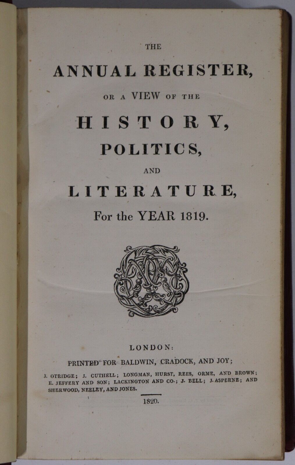 1763-1820 9vol The Annual Register Antiquarian History Politics Books