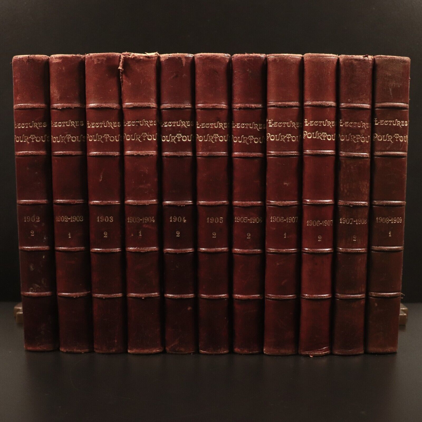 1902 11vol Lectures Pour Tous Revue Universelle Et Populaire French Books
