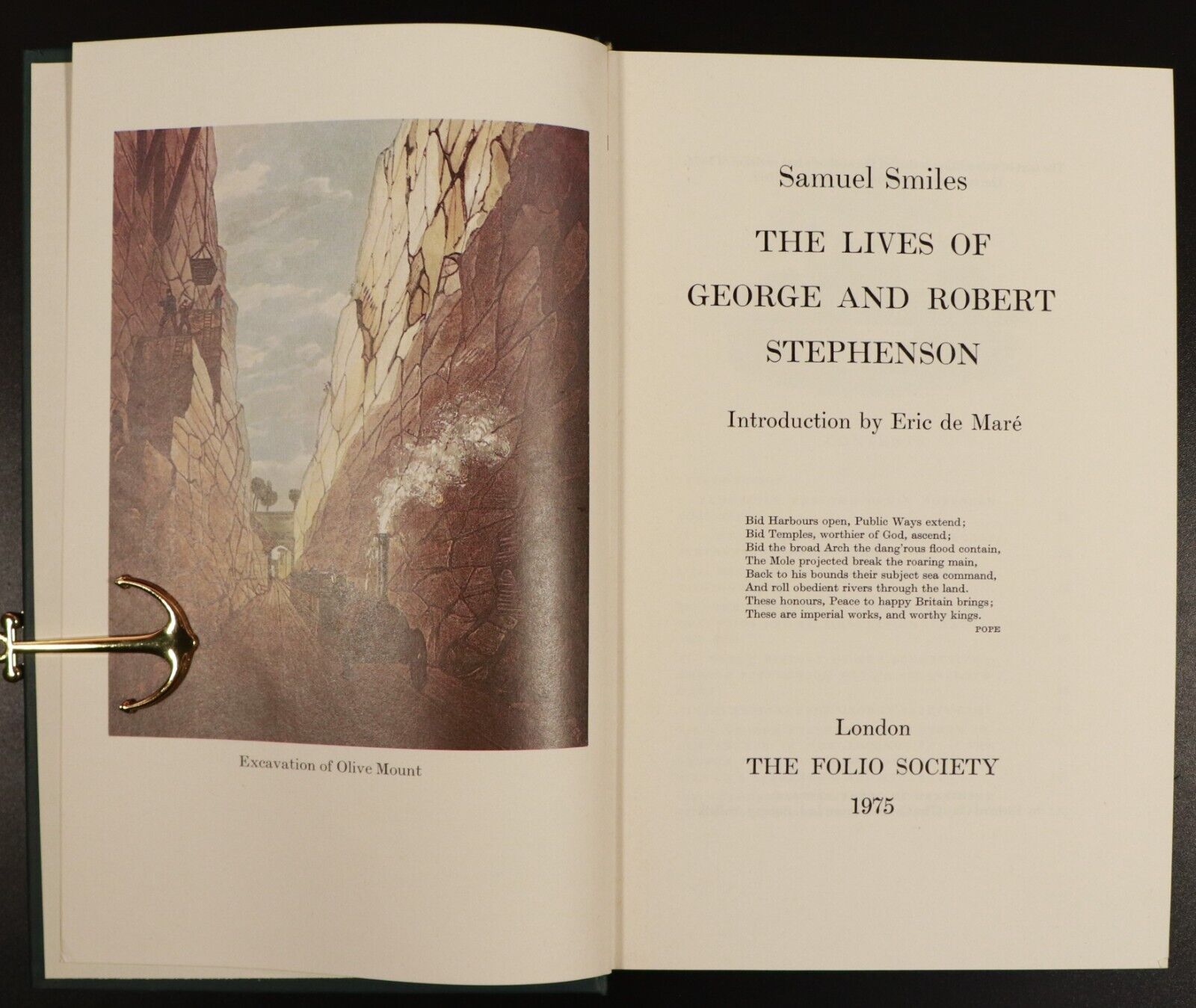 1975 Lives Of George & Robert Stephenson Folio Society Railway History Book - 0