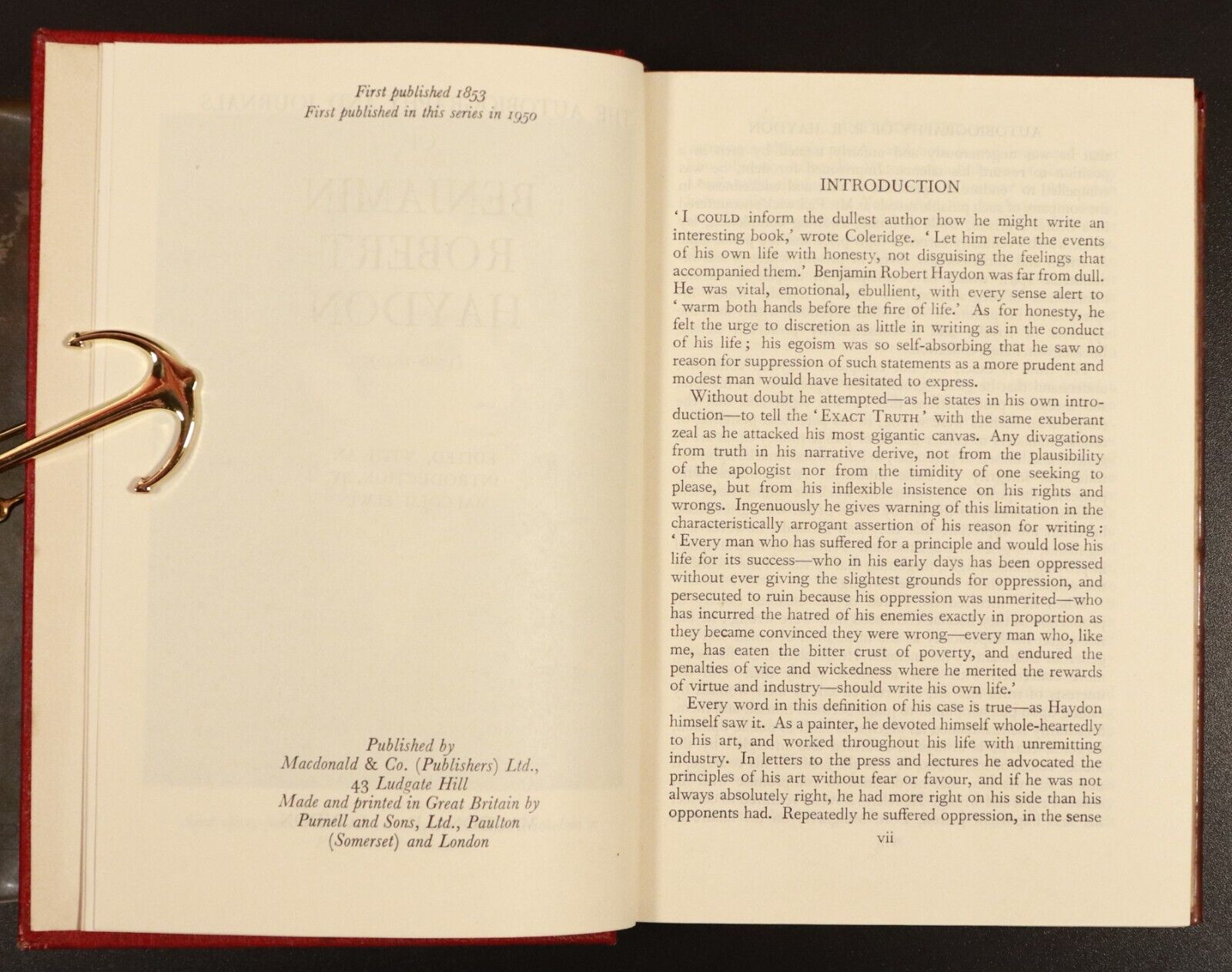 1950 The Journals Of Benjamin Robert Haydon Vintage British Art History Book