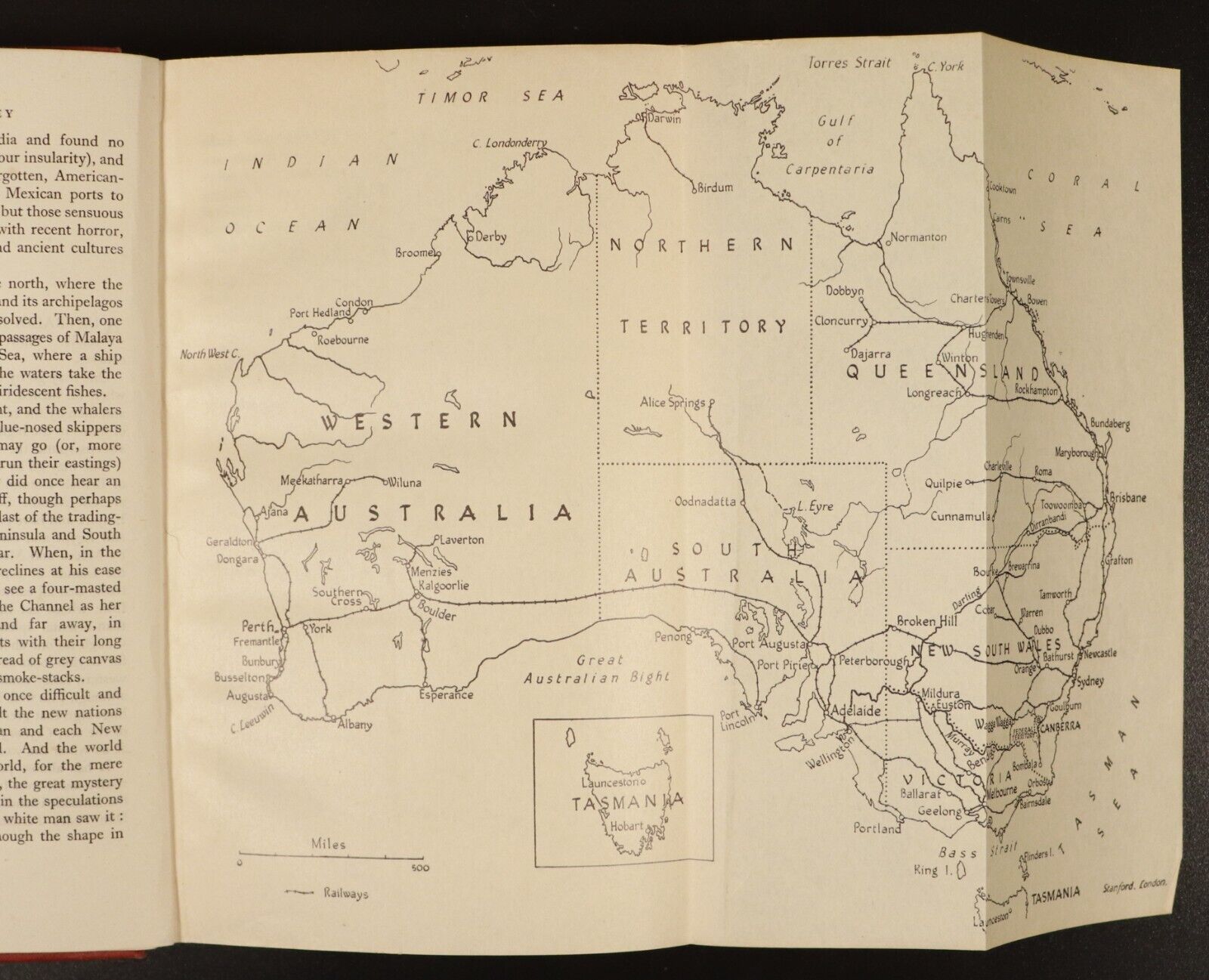 1939 Australian Journey by Paul McGuire Antique Australian History Book w/Map