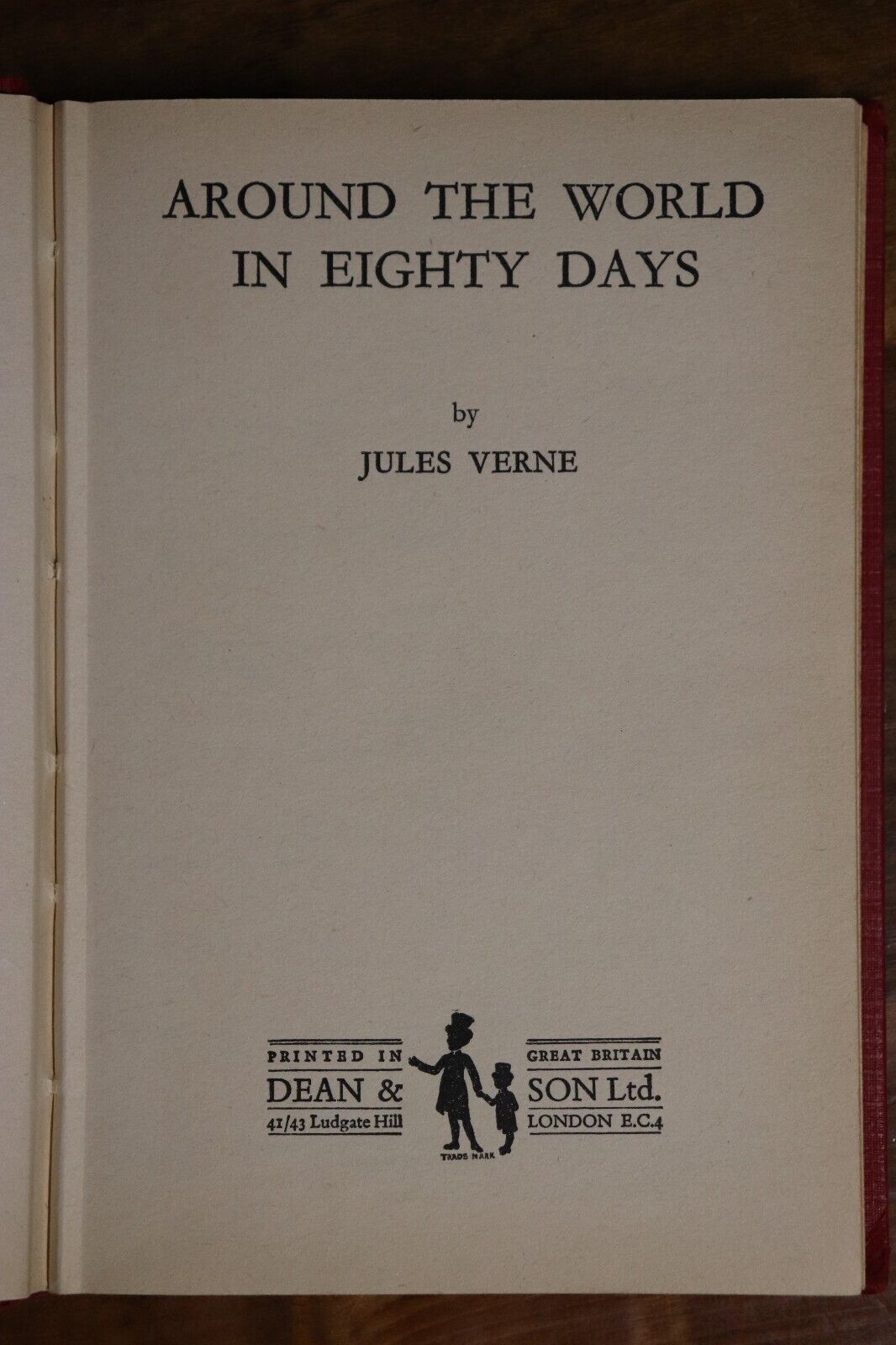 Around The World In Eighty Days by J Verne - c1960 - Vintage Literature Book - 0