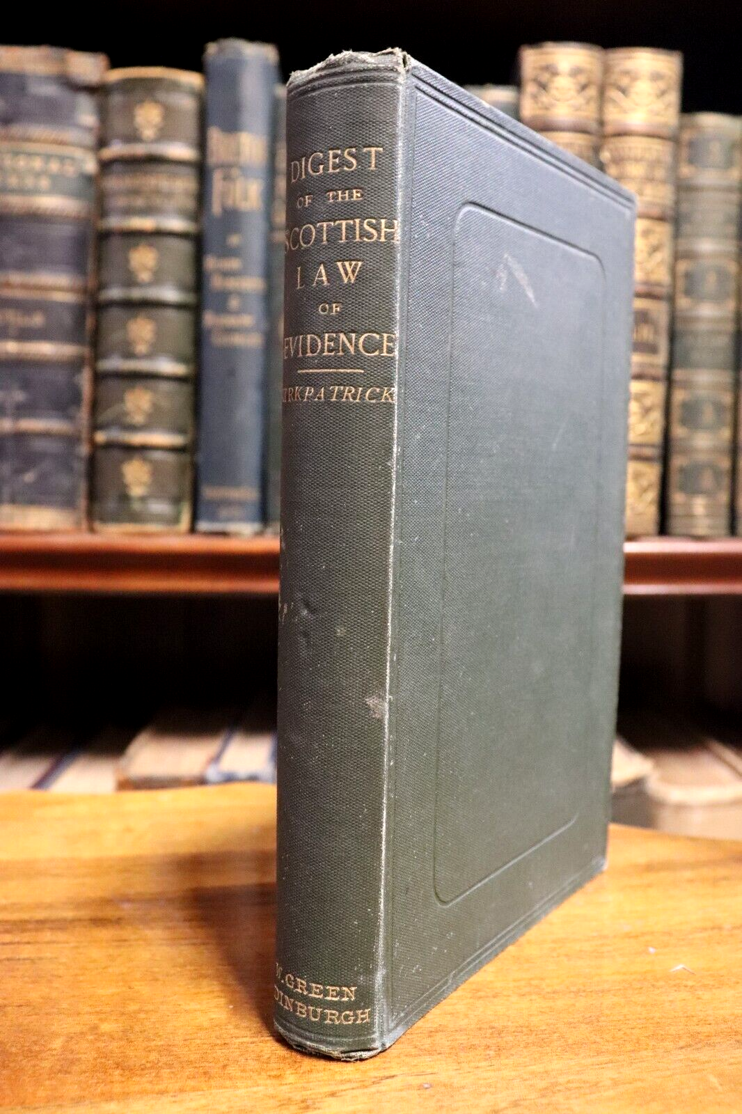 Digest Of The Scottish Law Of Evidence - 1882 - Antique 1st Edition History Book