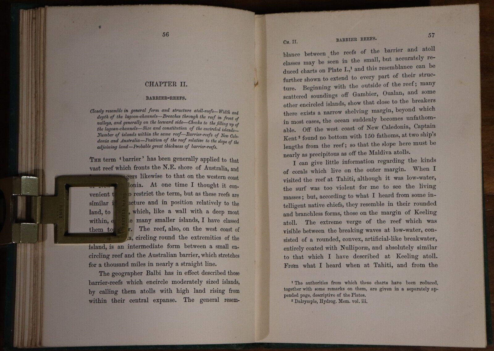 1874 Coral Reefs by Charles Darwin 2nd Edition Antiquarian Natural History Book