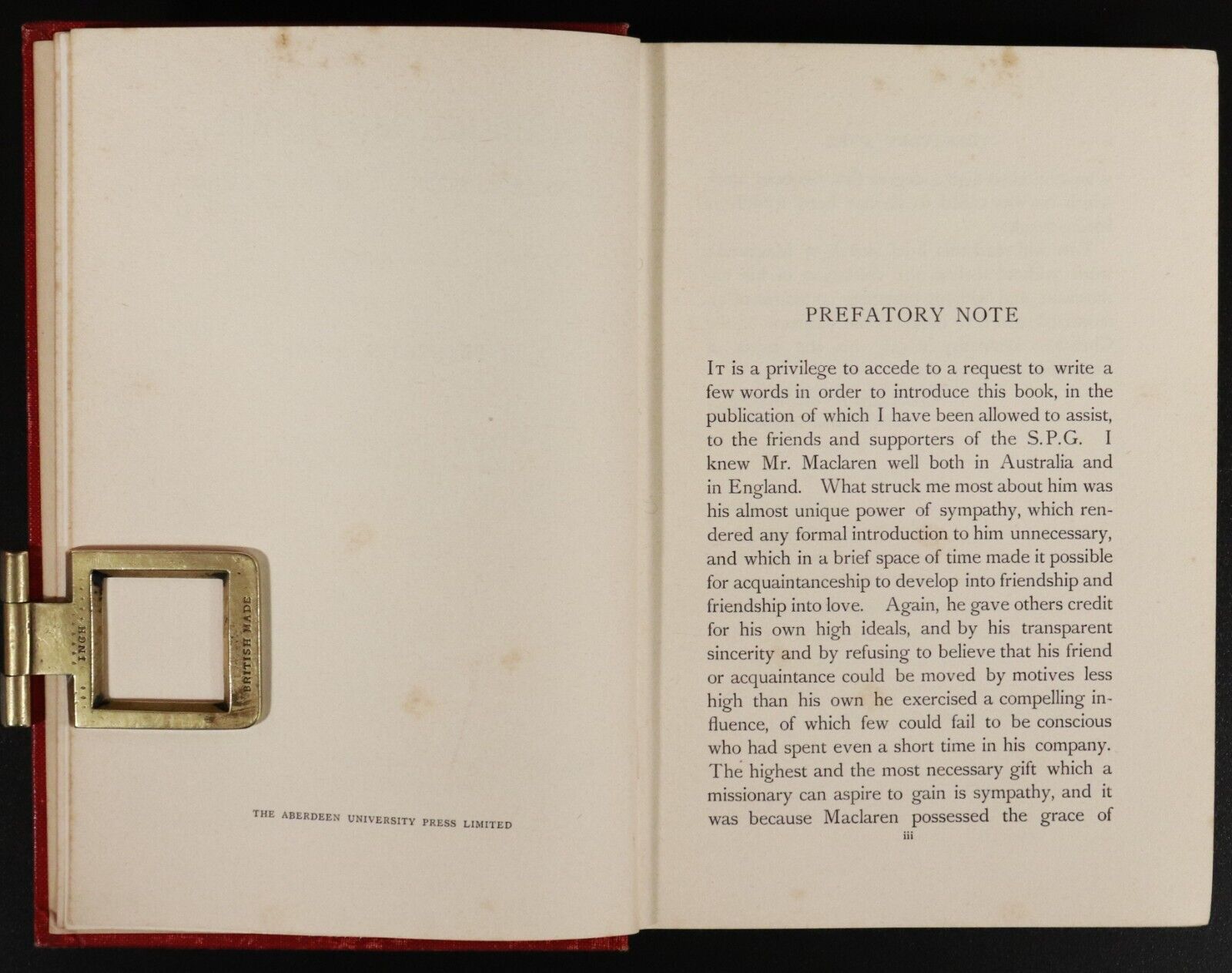 1908 Albert Maclaren Missionary In New Guinea F.M. Synge Australian History Book