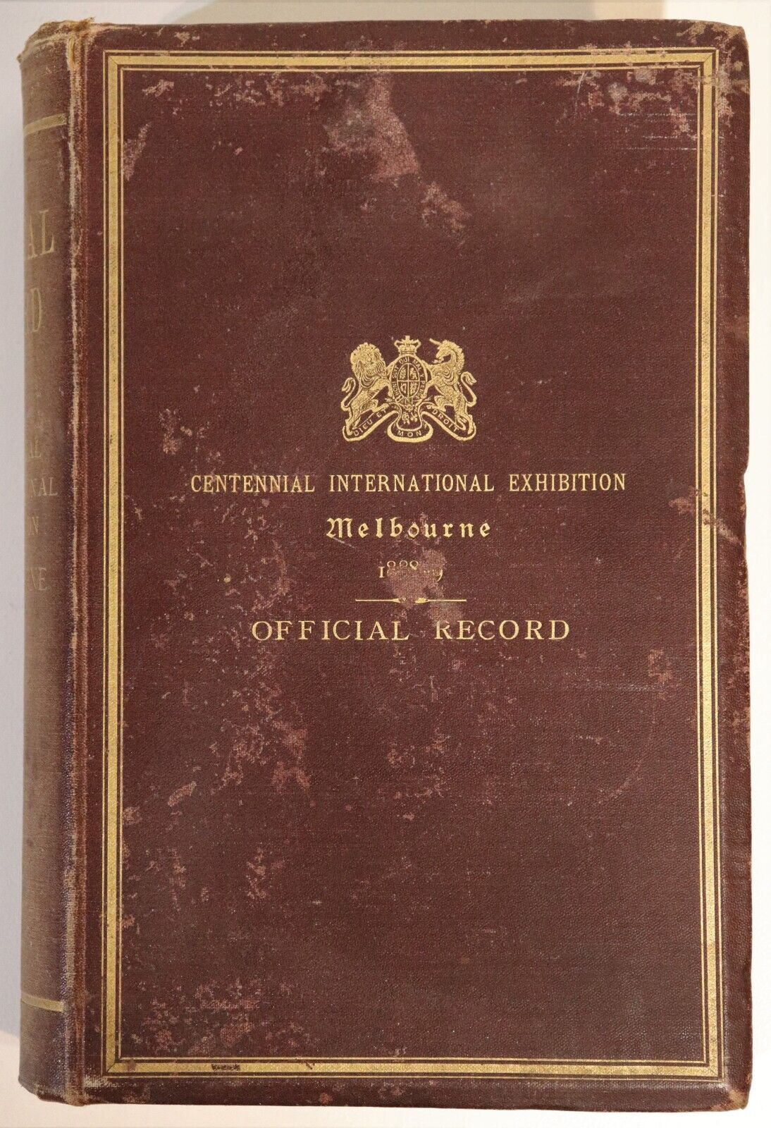 1890 Melbourne Centennial Exhibition Record Antiquarian Australian History Book - 0