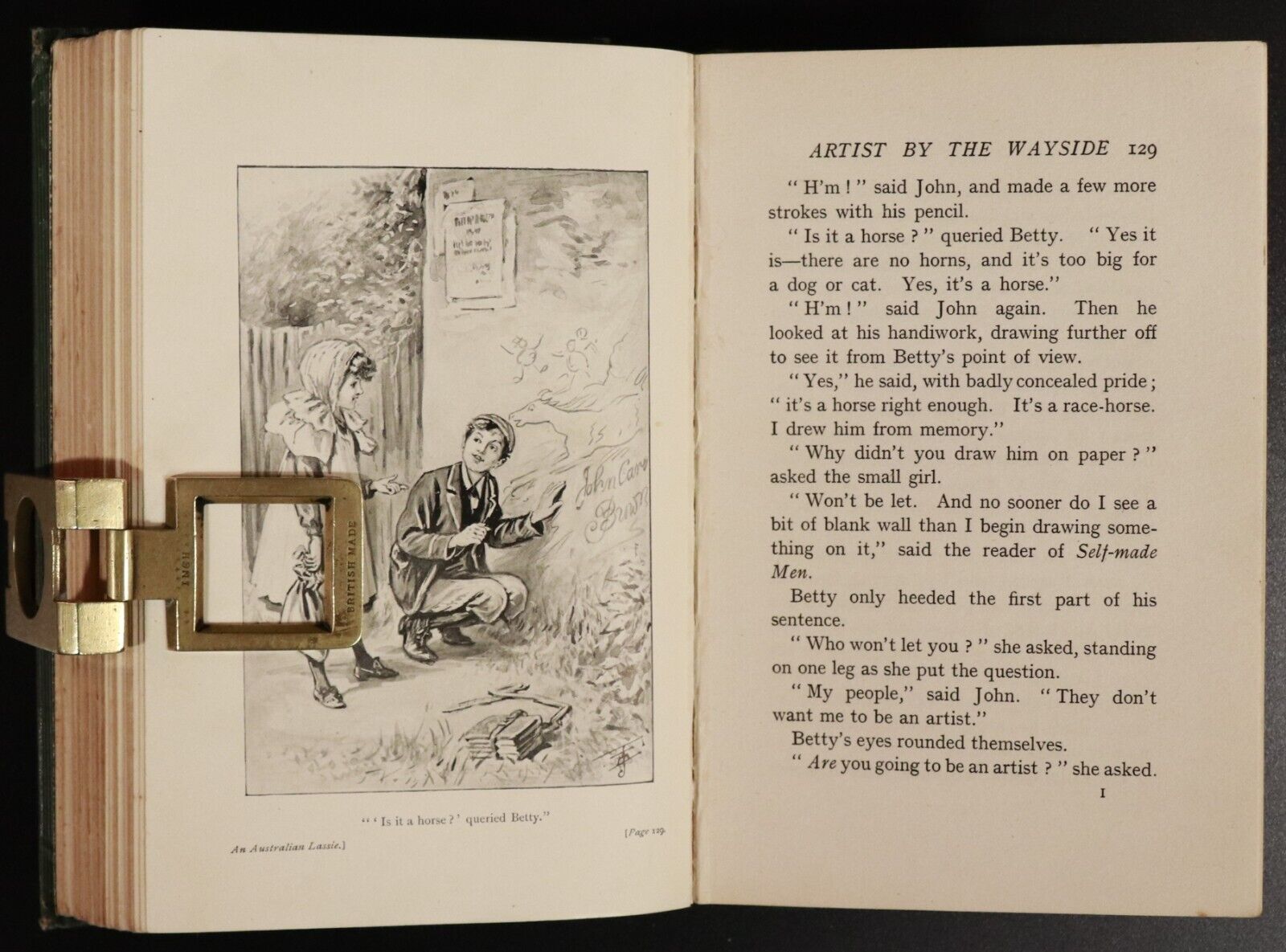 1903 An Australian Lassie by Lilian Turner 1st Edition Antique Fiction Book