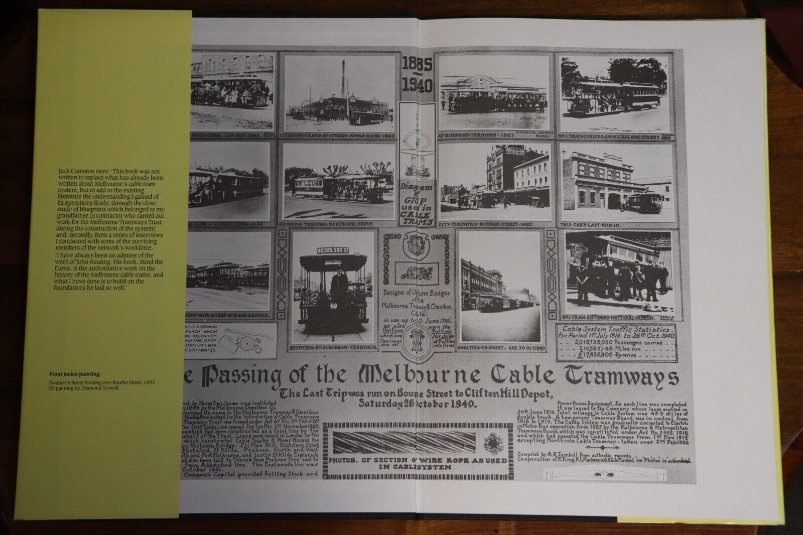 The Melbourne Cable Trams 1885:1940 - 1988 - Australian Rail & Tram History Book