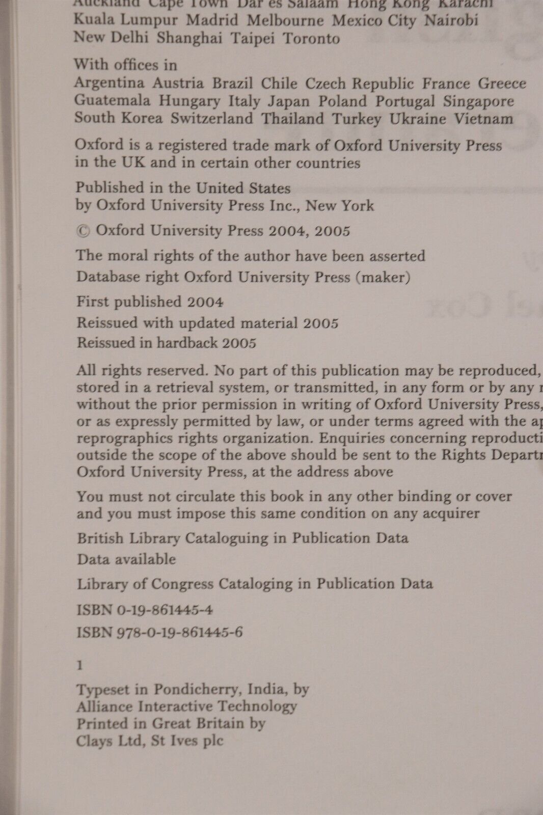 The Oxford Chronology Of English Literature - 2005 - Reference Book