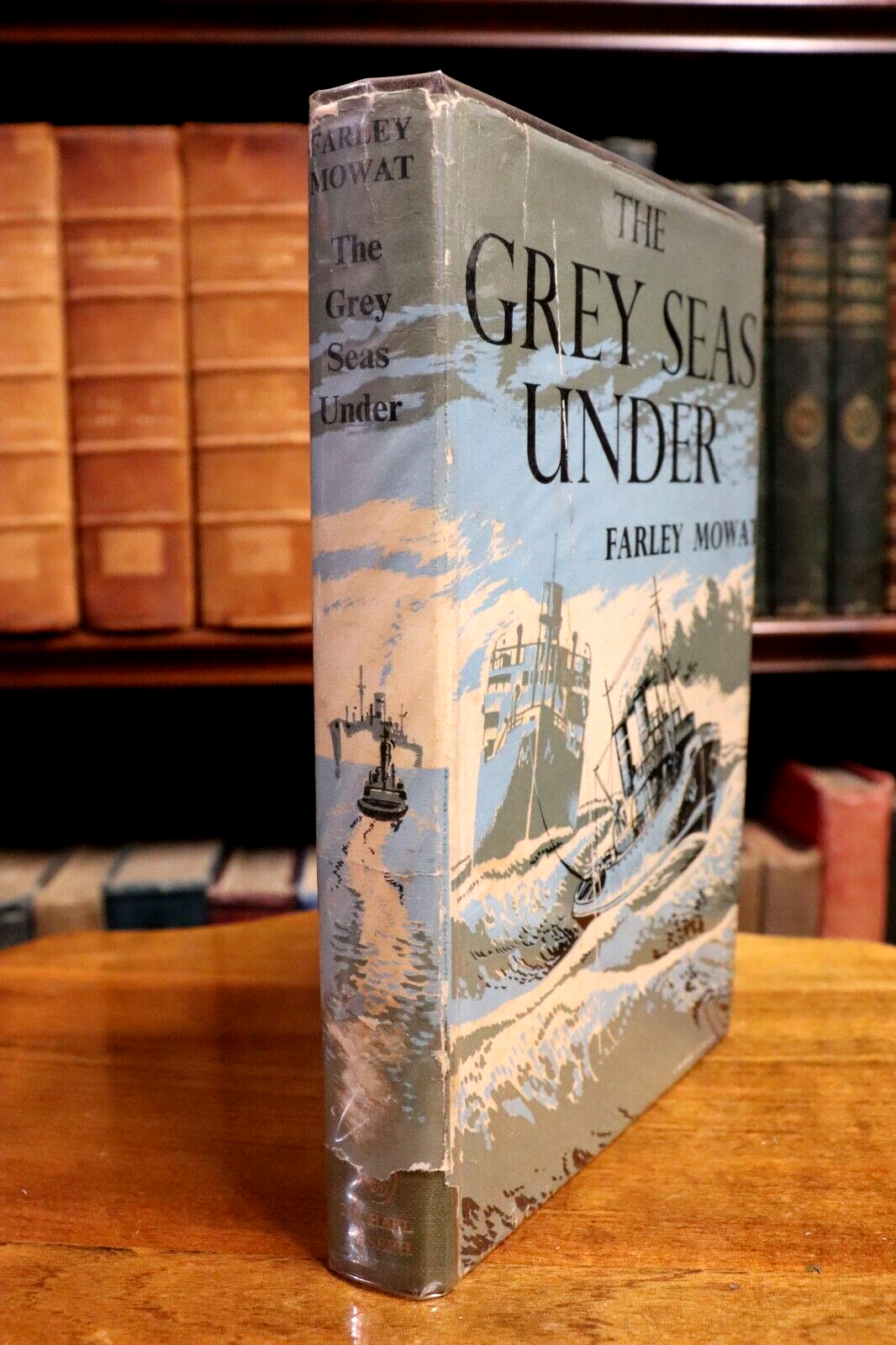 The Grey Seas Under by Farley Mowat - 1959 - 1st Edition Sea Adventure Book