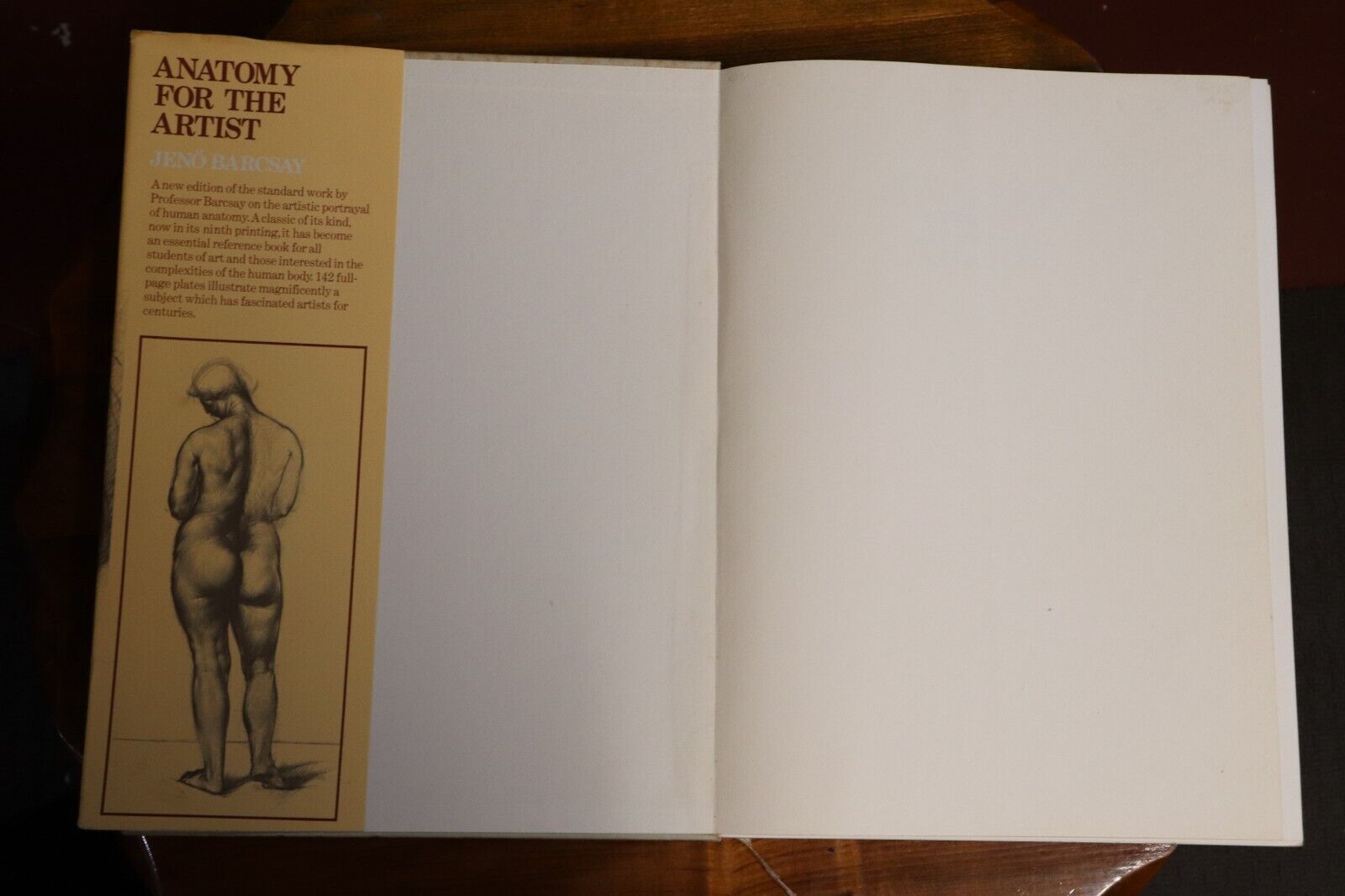 Anatomy For The Artist by Jeno Barcsay - 1973 - Vintage Art Tutorial Book