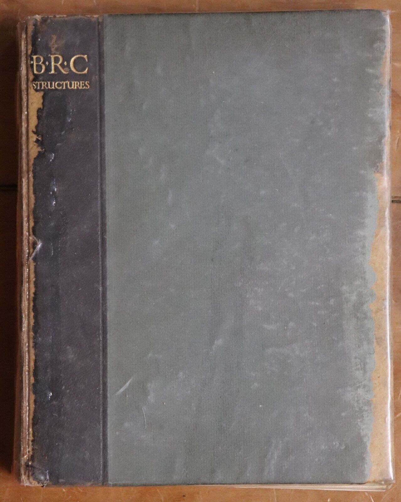 1923 B.R.C. Structures: Reinforced Concrete Antique Architecture Book