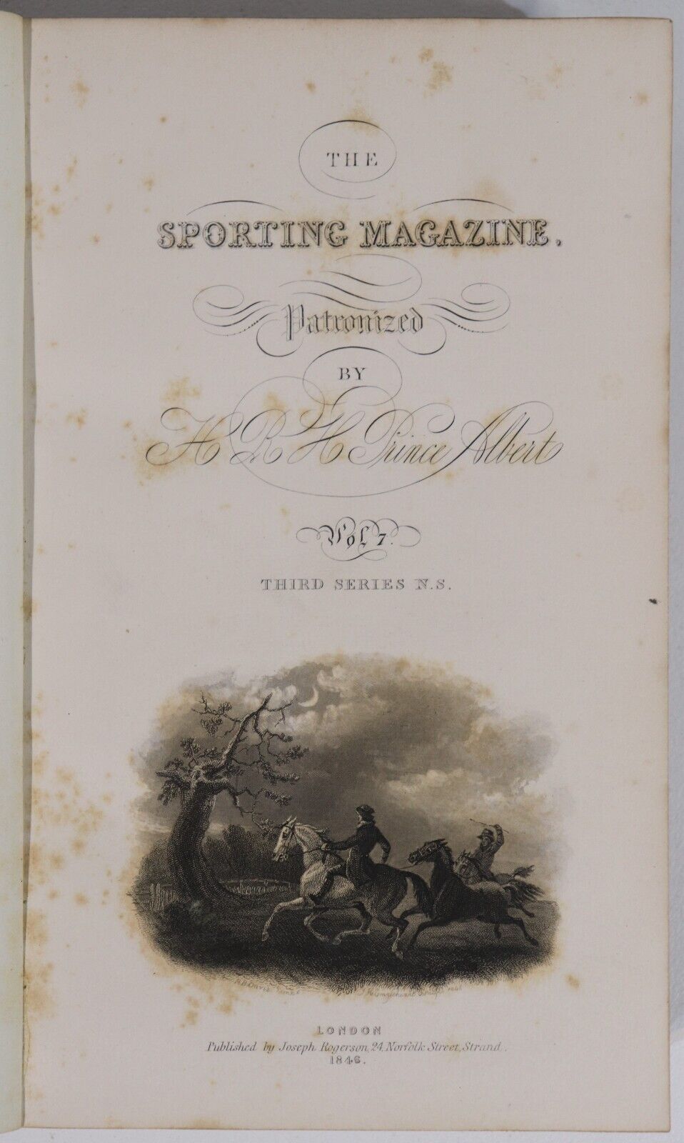 The Sporting Magazine - 1846 - Antiquarian Sport History Book