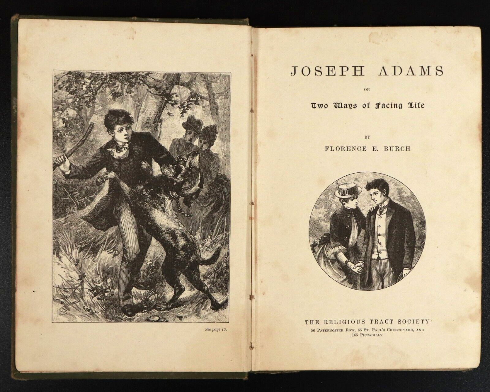 c1886 Joseph Adams by Florence Edith Burch Antiquarian British Fiction Book