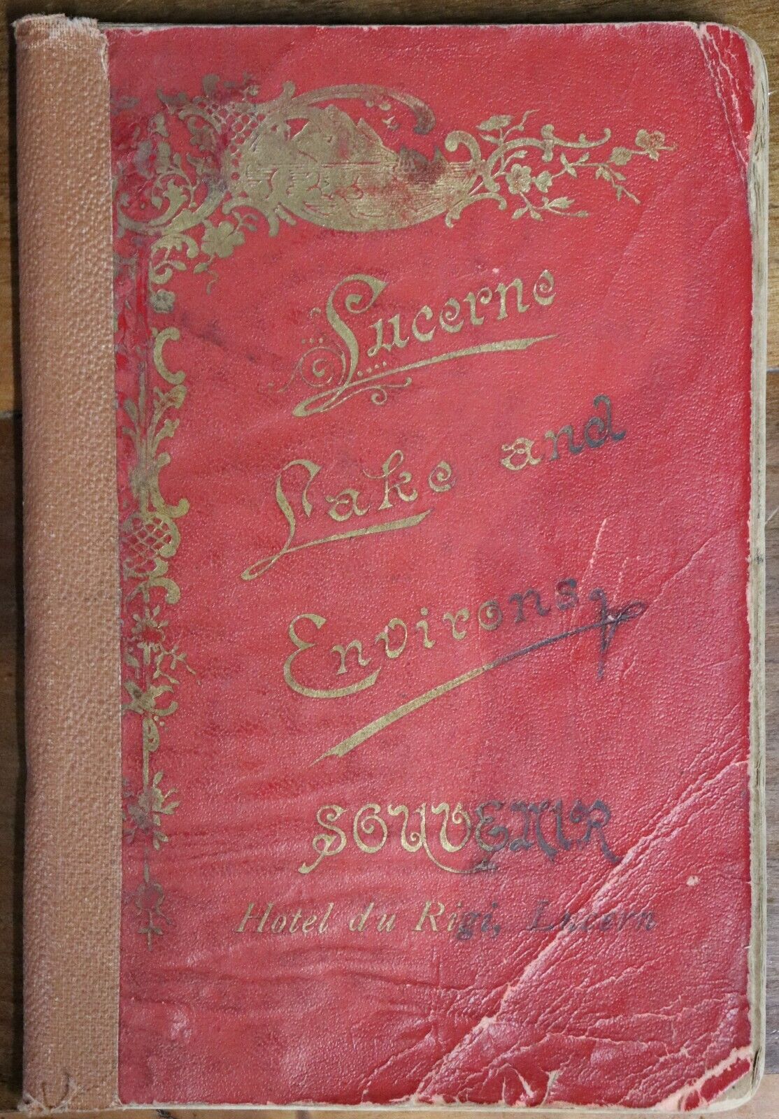 Guide To Lucerne, The Lake & Environs - 1894 - Antique Swiss Travel Book Maps