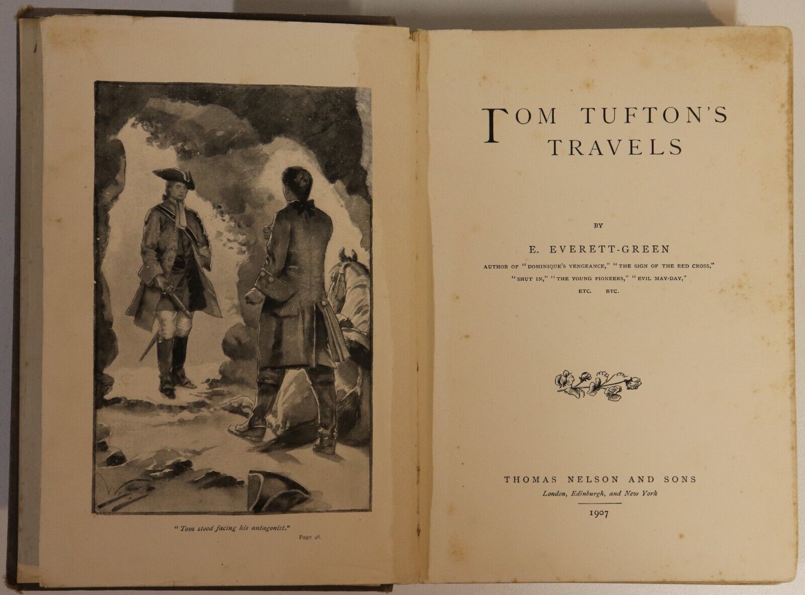 Tom Tufton's Travels by E. Everett-Green - 1907 - Antique Fiction Book