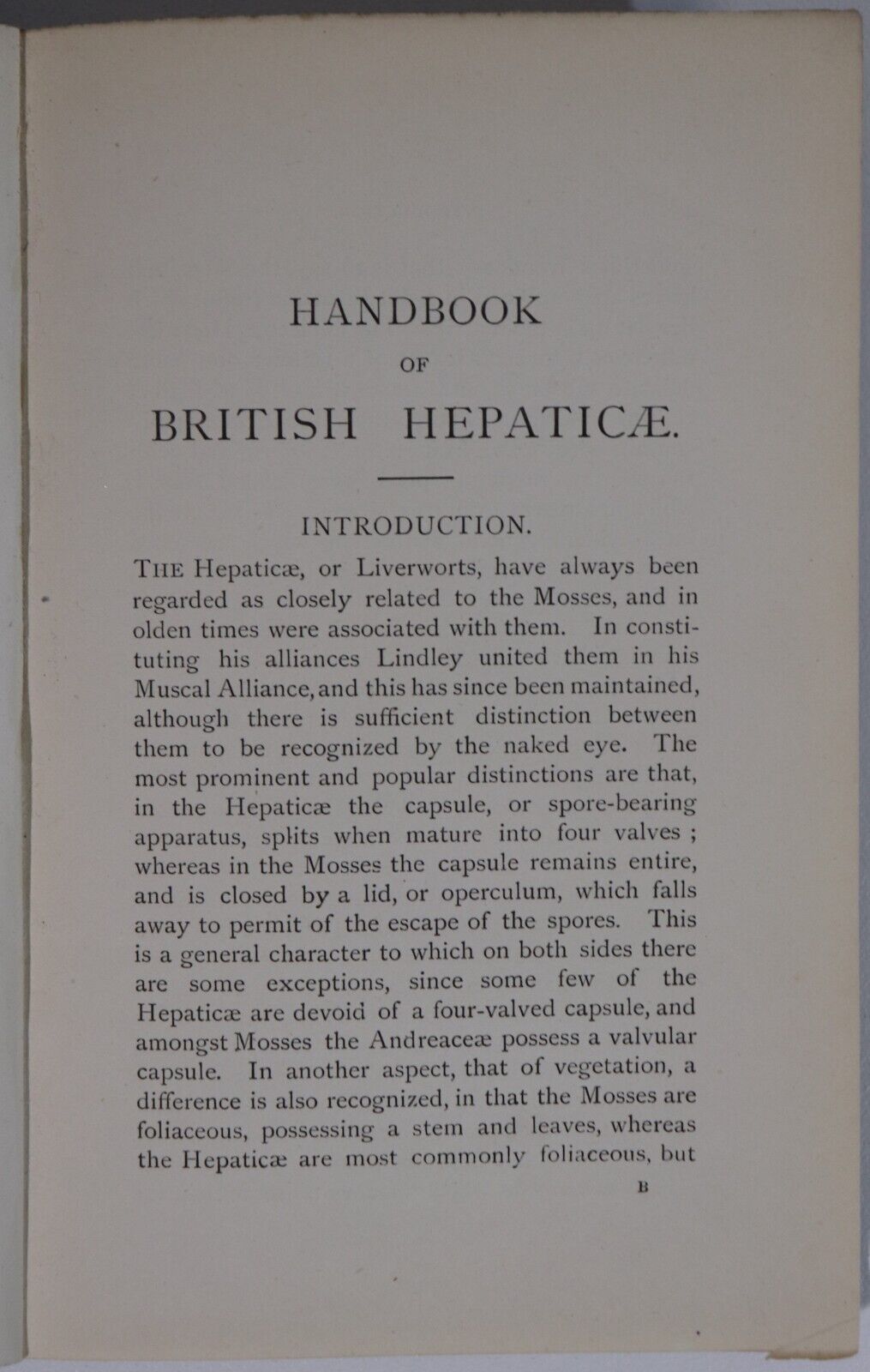 Handbook Of British Hepaticae by M. Cooke - 1894 - Antique Natural History Book