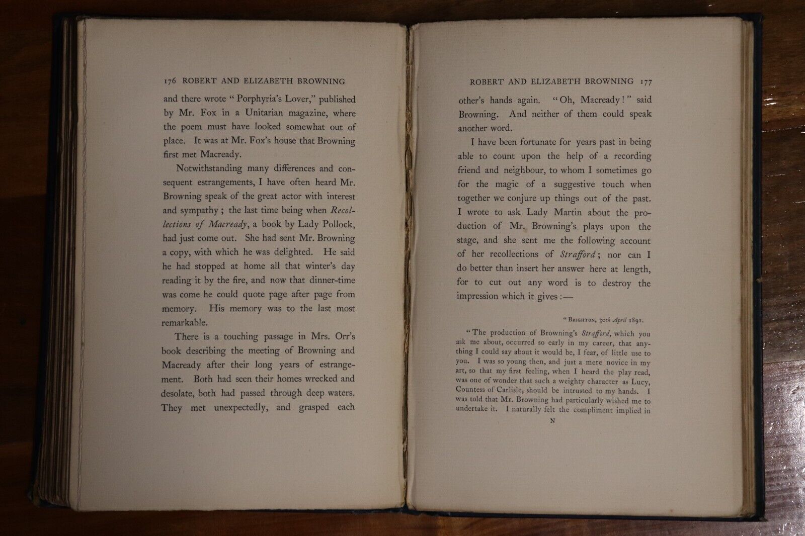 Records Of Tennyson, Ruskin & Browning - 1892 - 1st Edition Antique Book