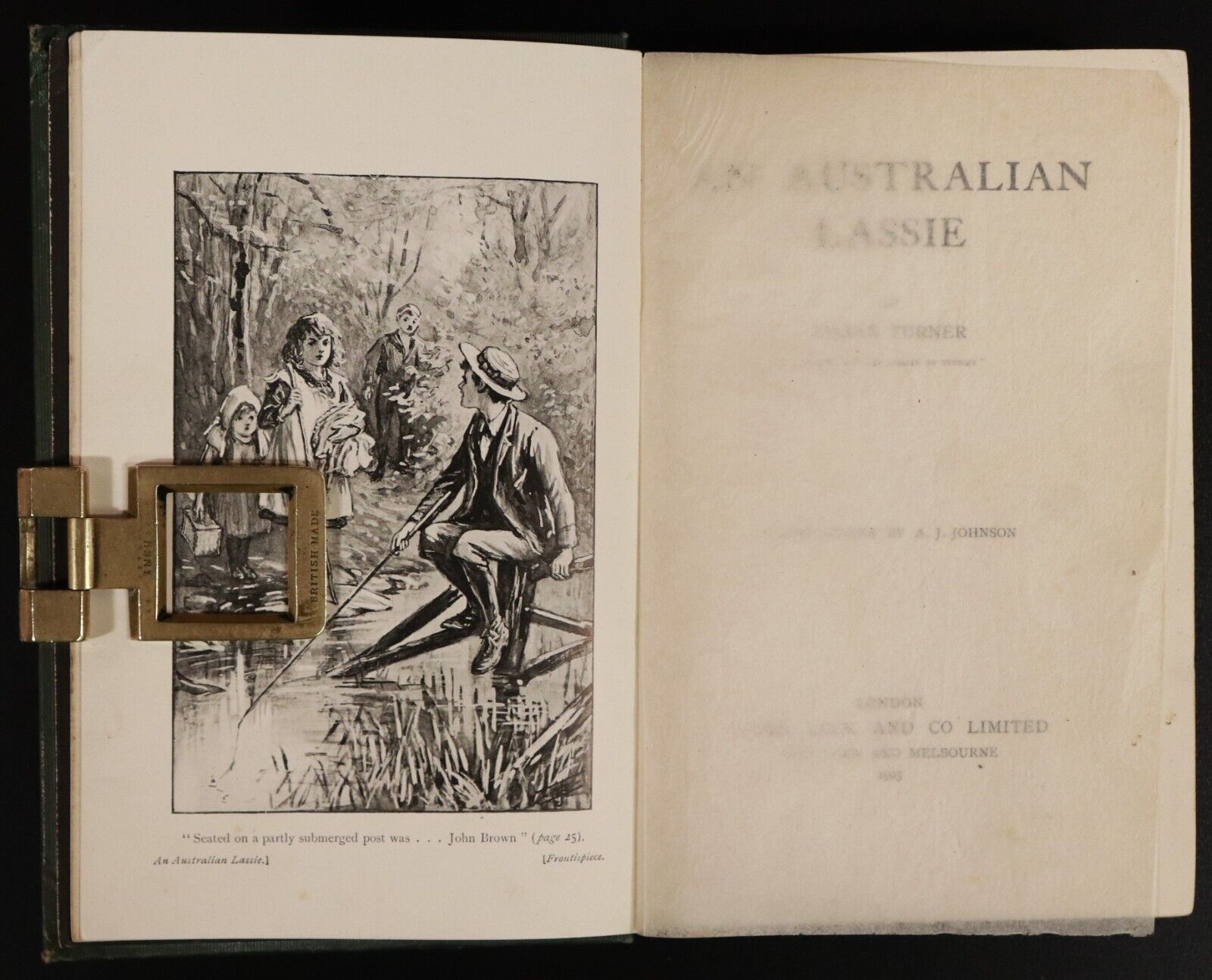1903 An Australian Lassie by Lilian Turner 1st Edition Antique Fiction Book - 0