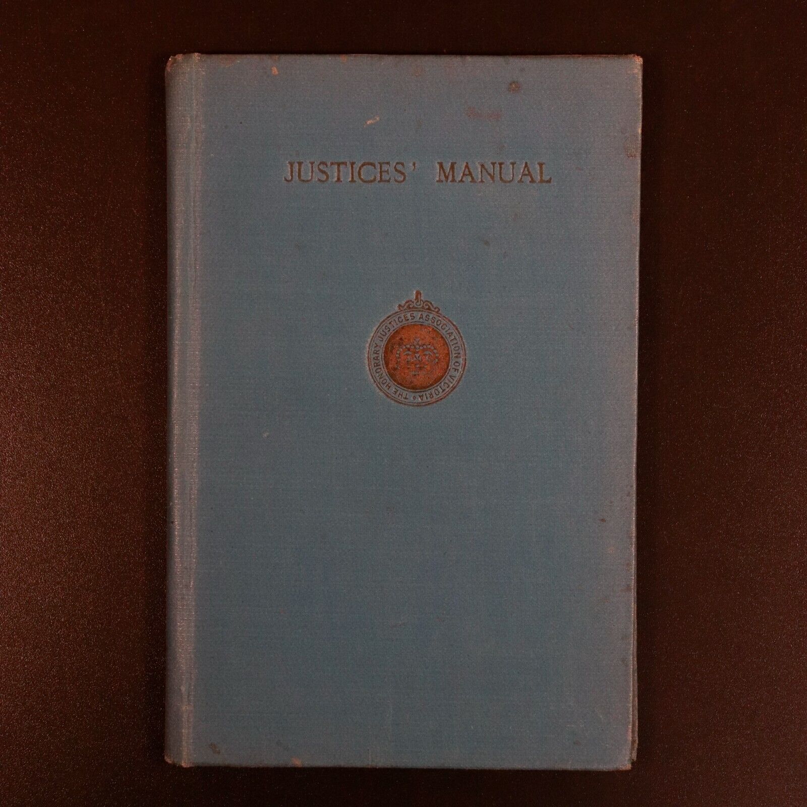 1924 A Justices' Handbook Australian Victorian Legal History Book