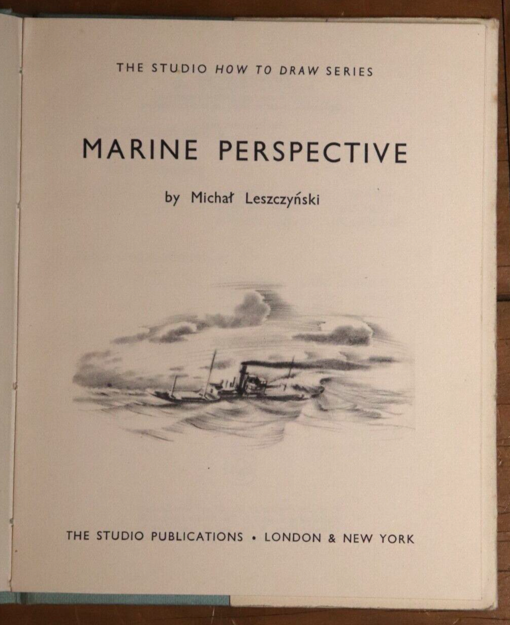 Marine Perspective - How To Draw Series - 1949 - Antique Art Book - 0