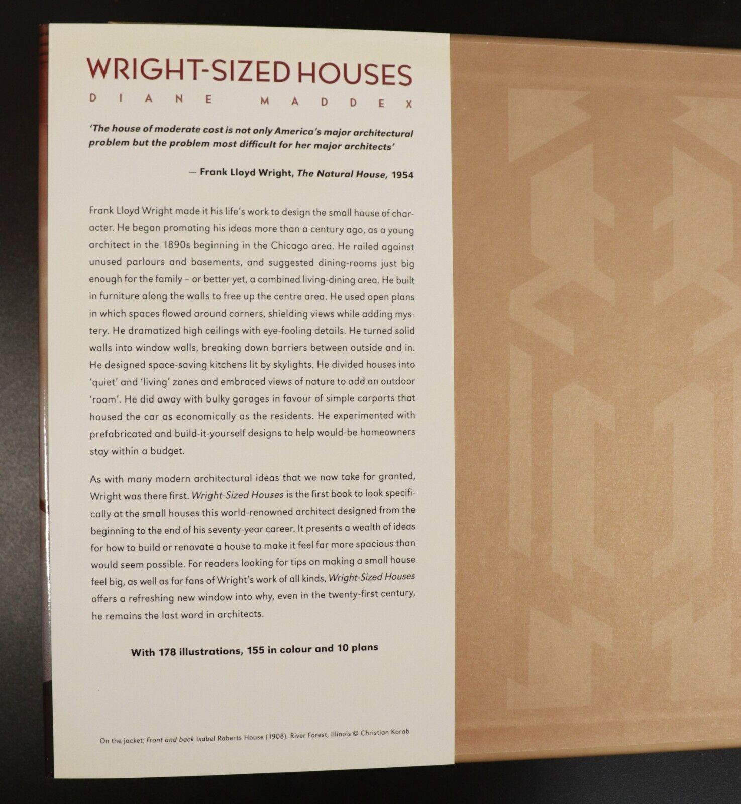 2003 Wright Sized Houses by Diane Maddex Architecture Book Frank Lloyd Wright - 0