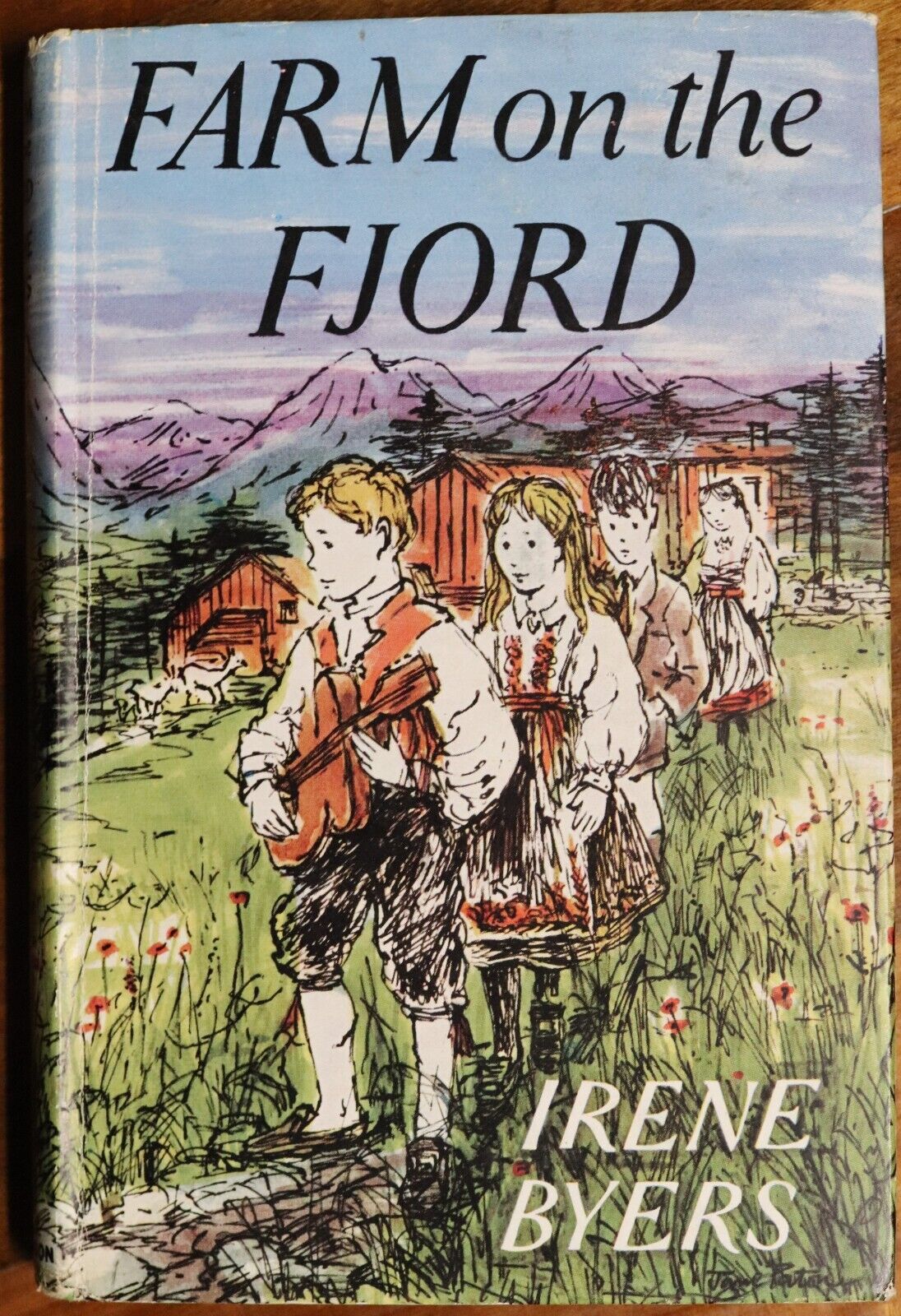 Farm On The Fjord by Irene Byers - 1961 - 1st Edition Childrens Story Book