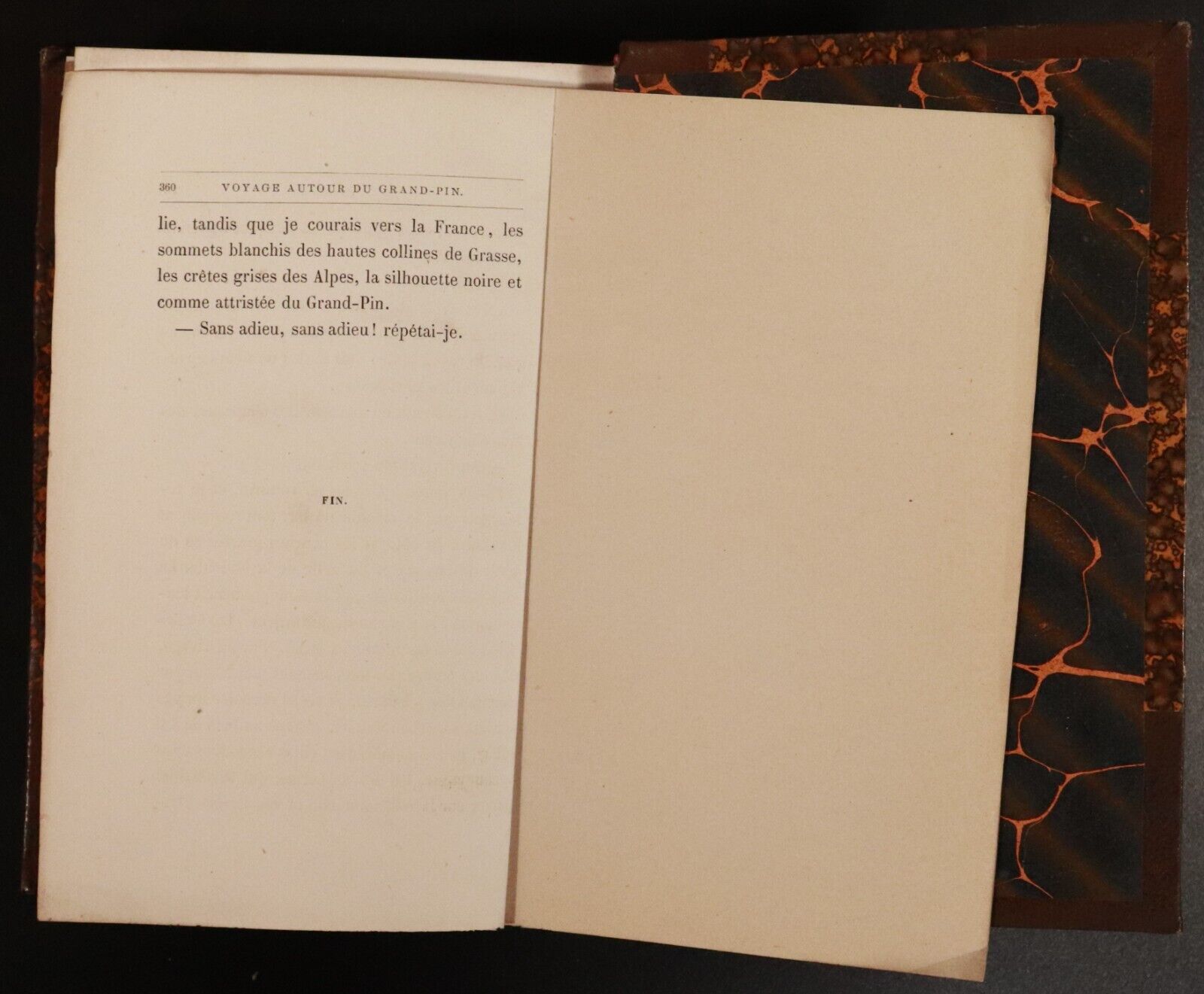 1863 Voyage Autour Du Grand Pin by Juliette Lamber Antiquarian French Book