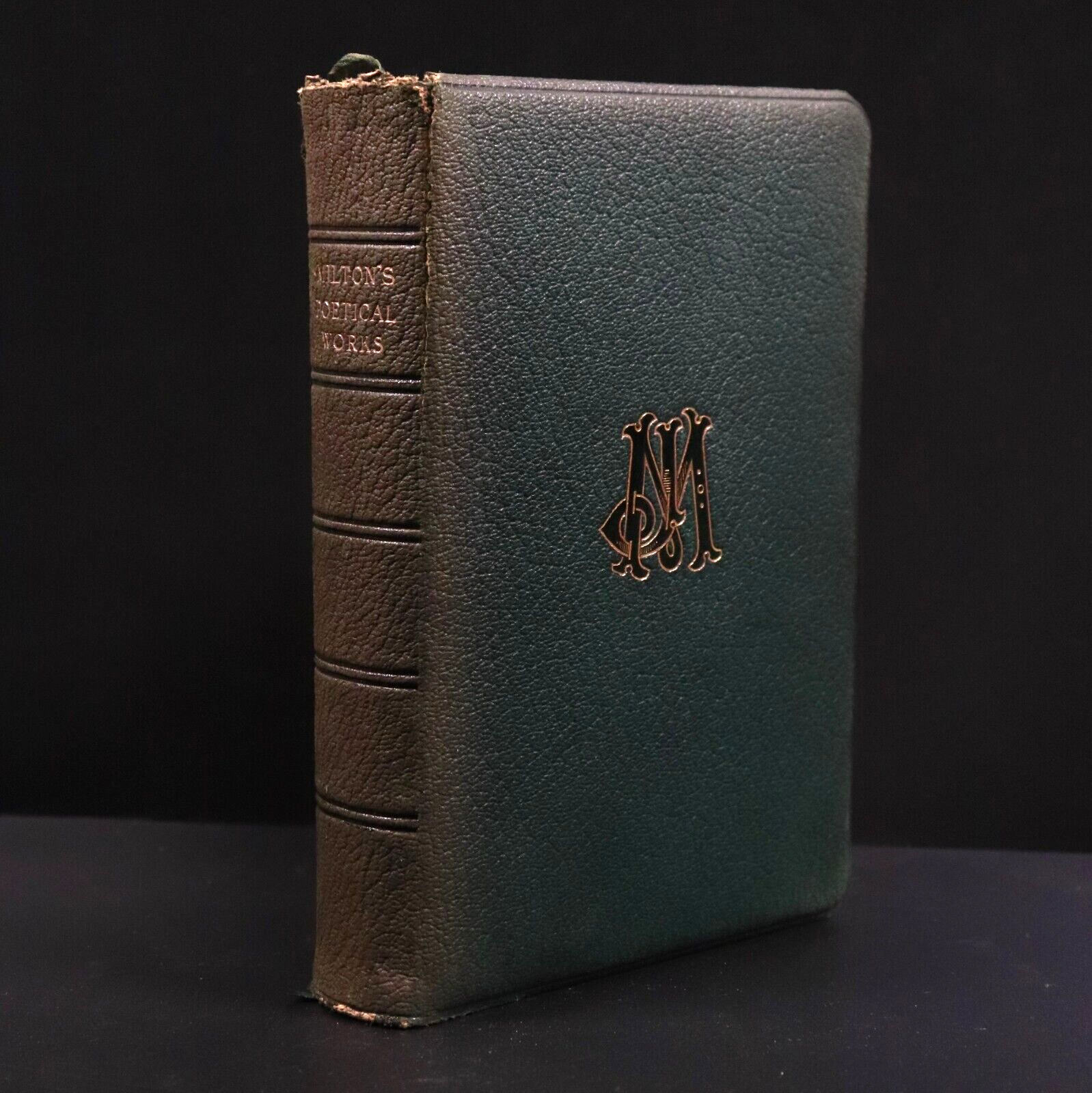 c1896 The Poetical Works Of John Milton Antique Poetry Book "Lansdowne Poets"