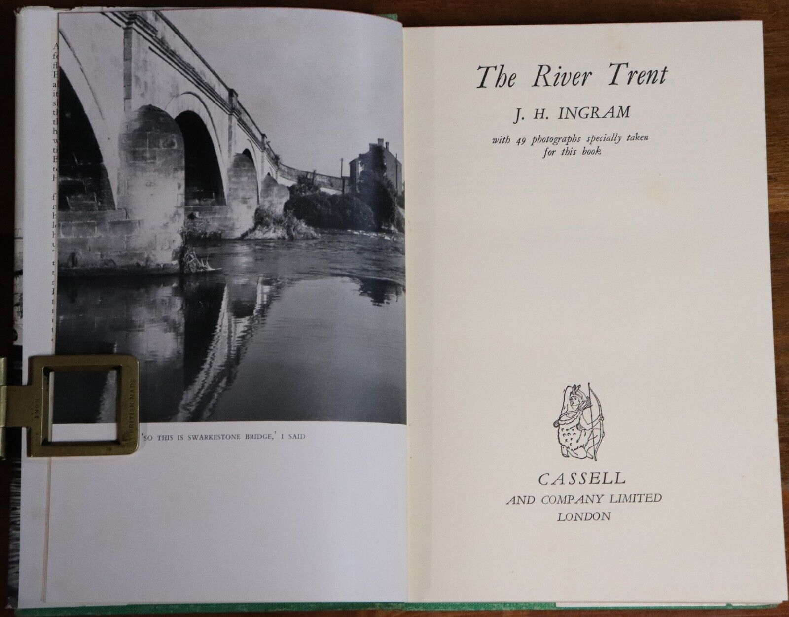 The River Trent by JH Ingram - 1955 - 1st Edition British History Book