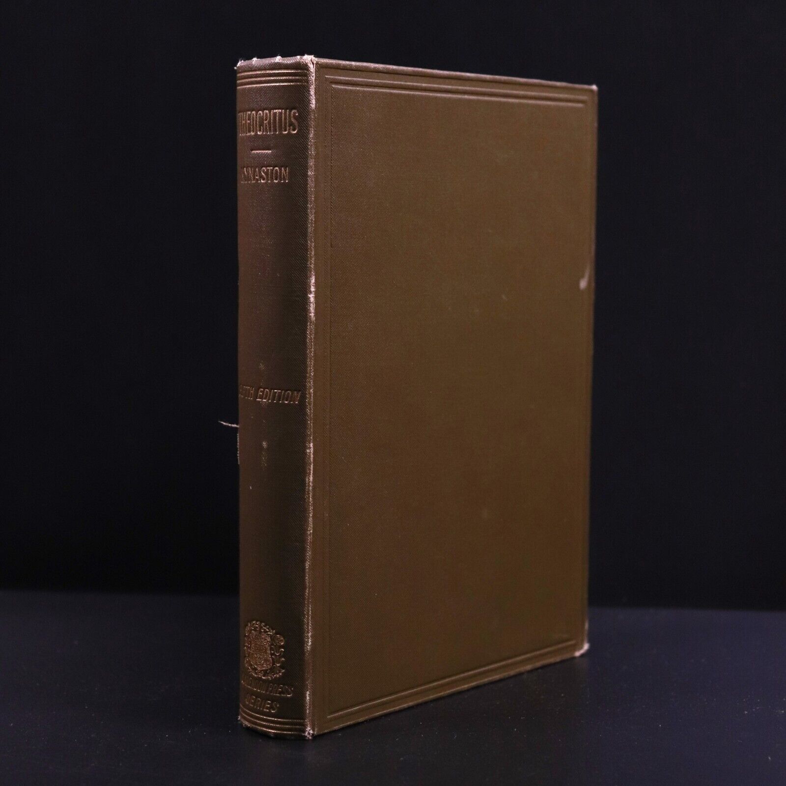 1892 Idylls & Epigrams Attributed To Theocritus H. Kynaston Antique Poetry Book
