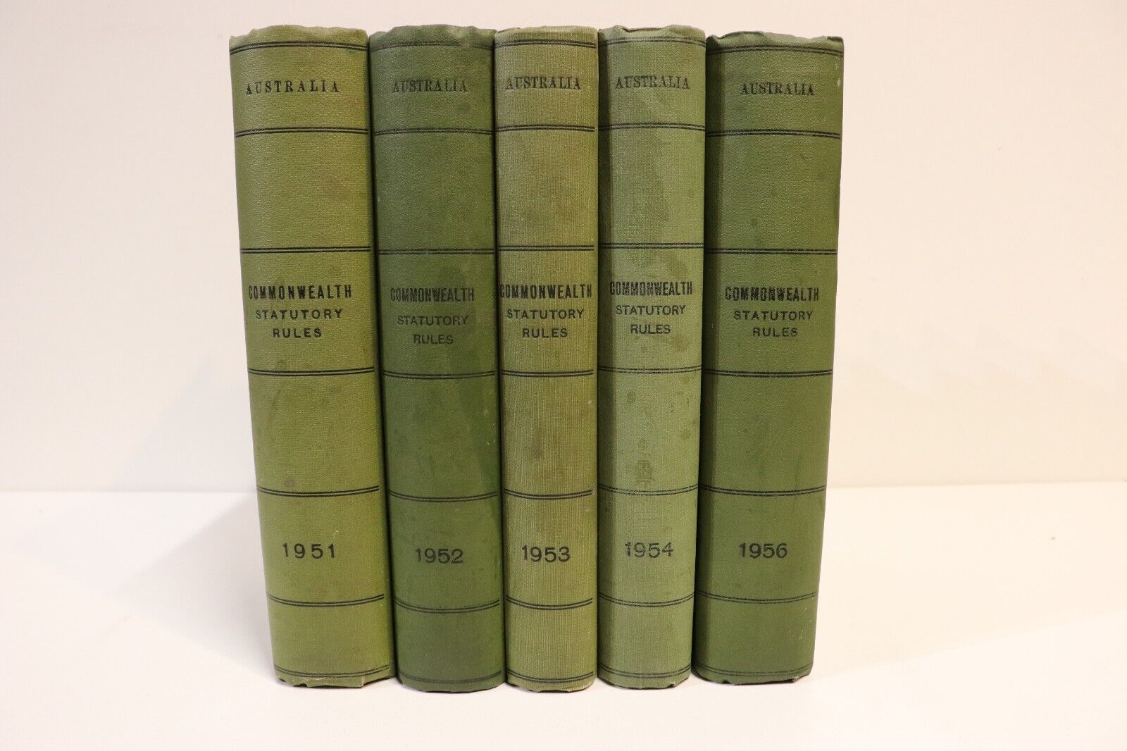 Australian Commonwealth Statutory Rules - 1951+ - 5 Volumes History Books - 0