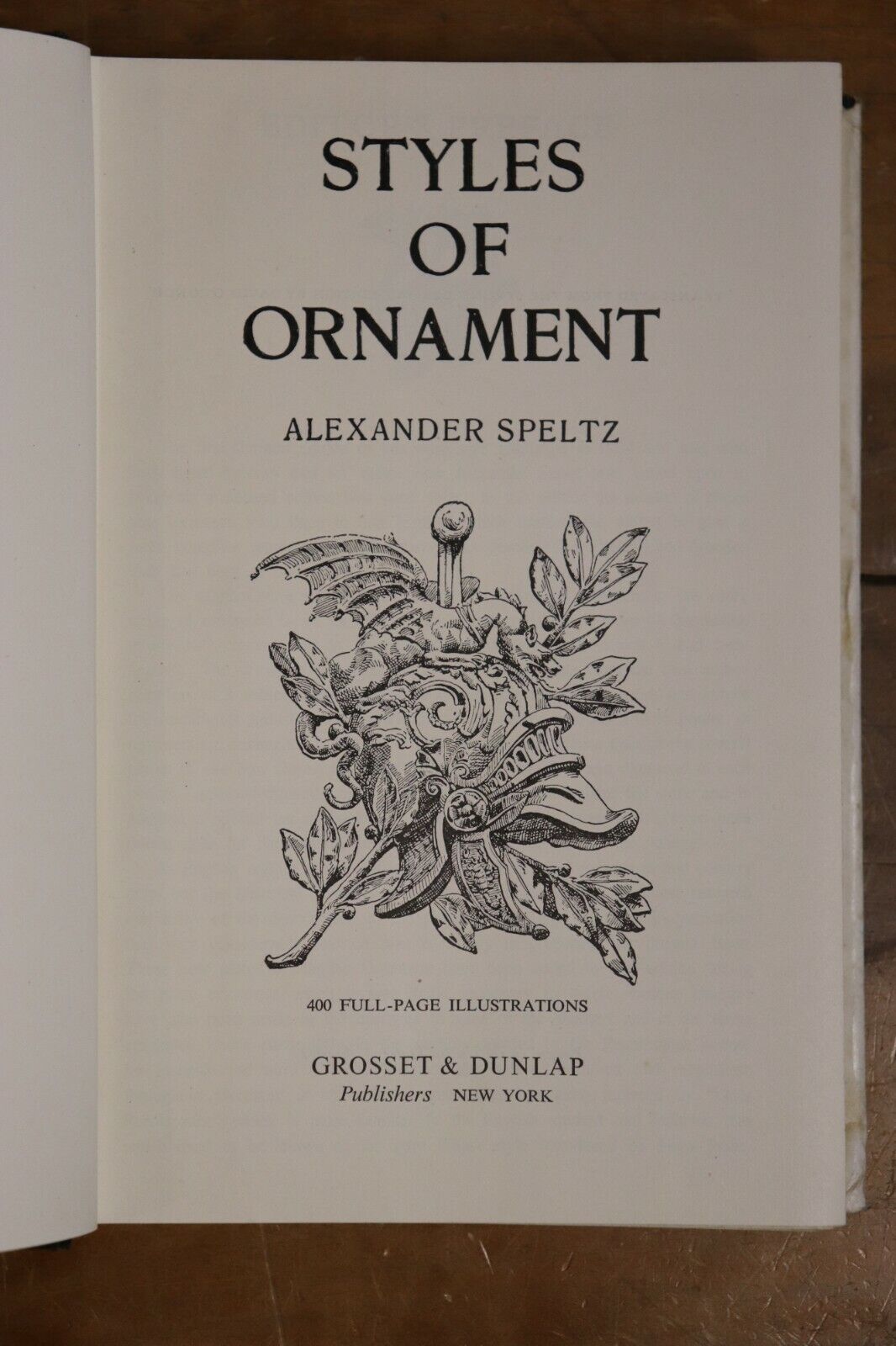 Styles Of Ornament - Alexander Speltz - c1936 - Antique Architecture Book