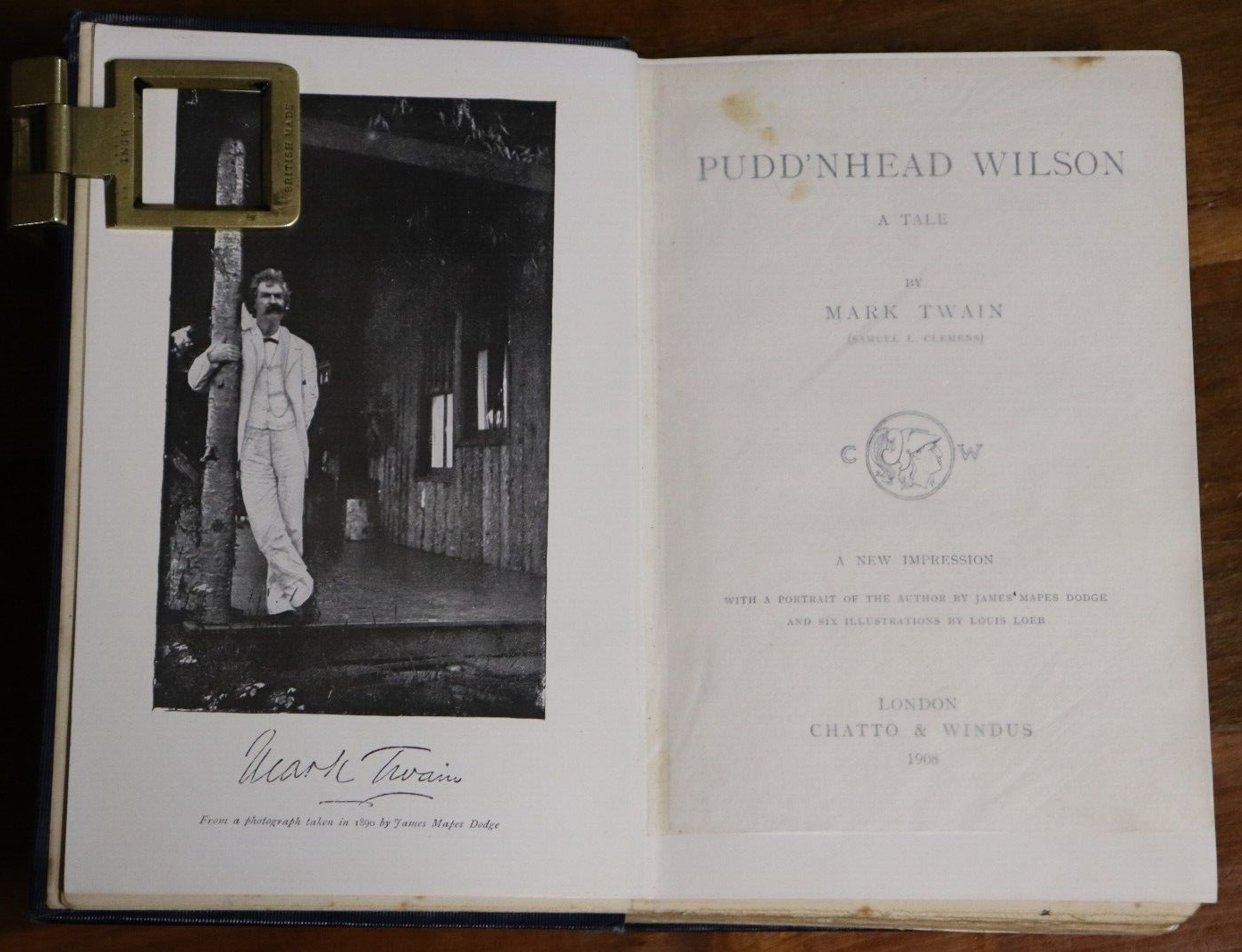 Pudd'nhead Wilson A Tale by Mark Twain - 1908 - Antique Book - 0