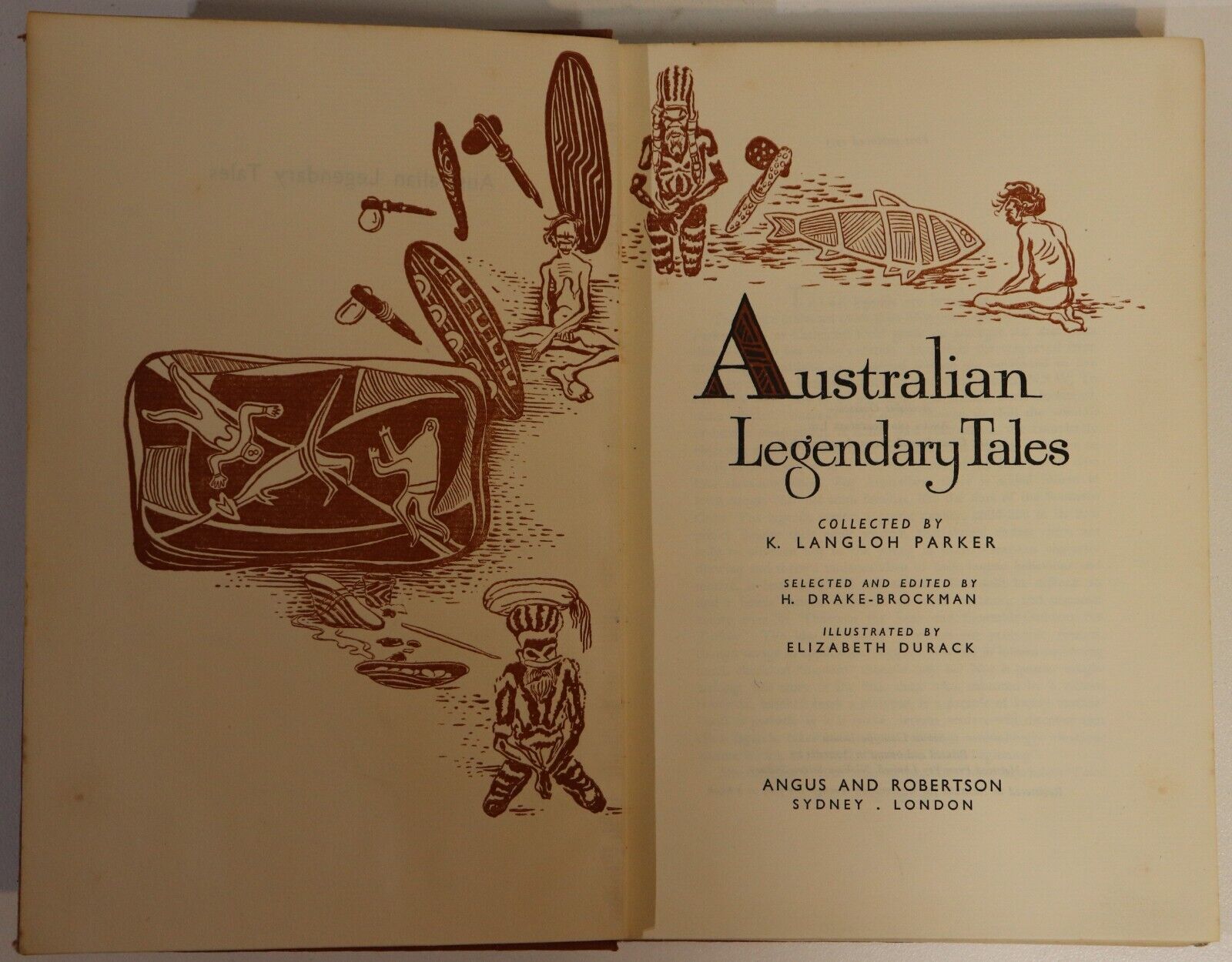 Australian Legendary Tales - 1953 - Australian Indigenous History Book - 0
